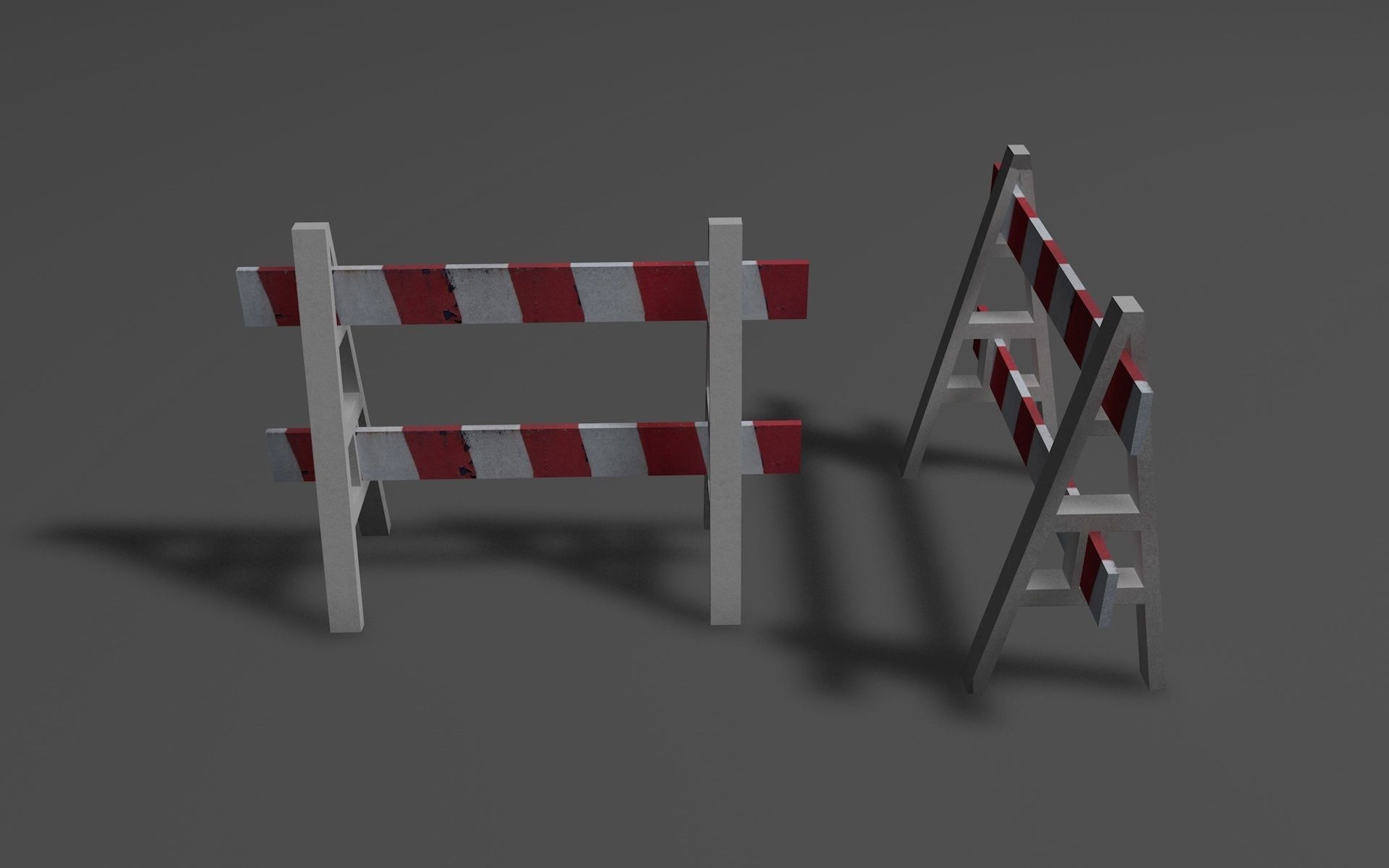 Road Objects  Low-poly 3D model_5