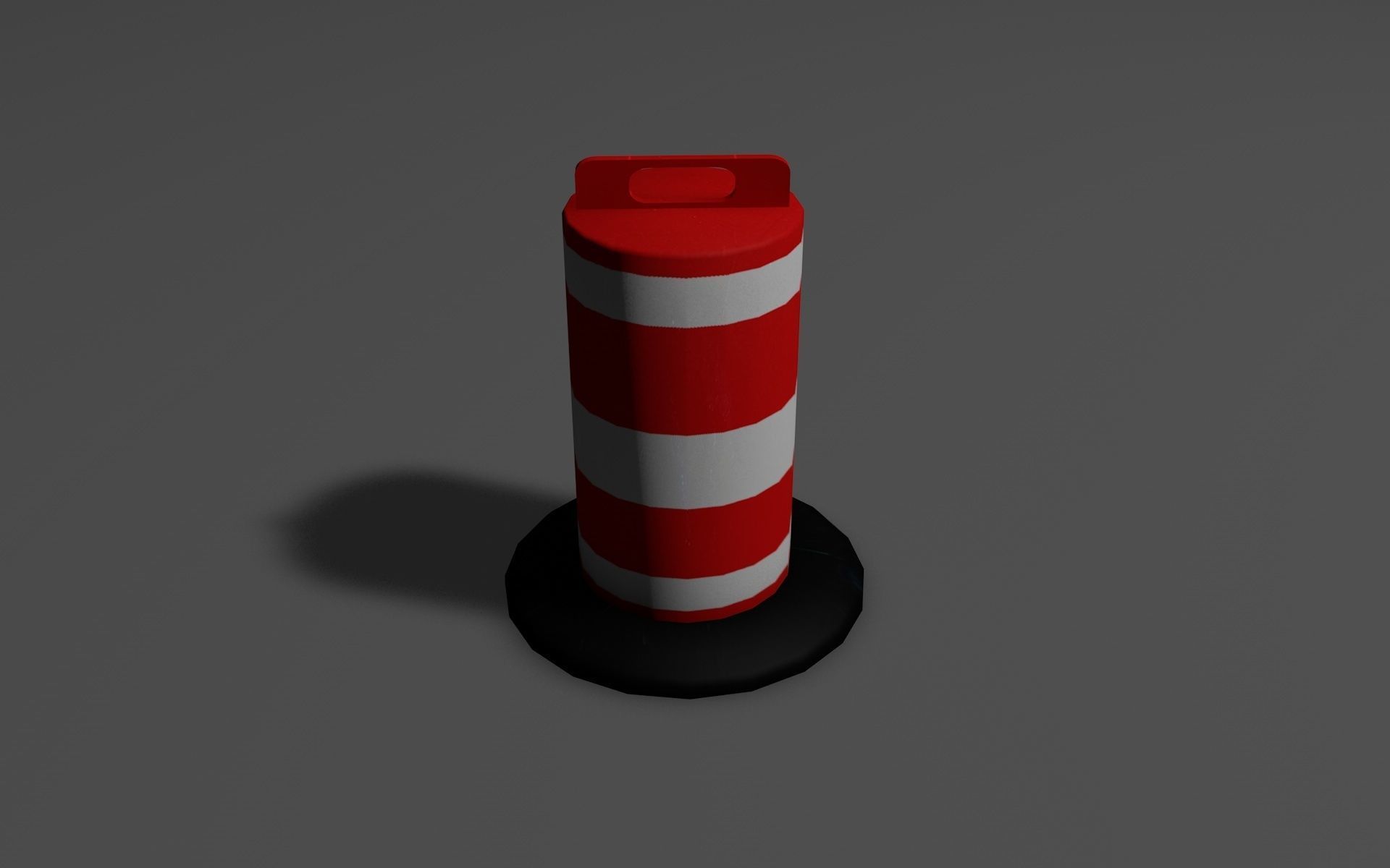 Road Objects  Low-poly 3D model_8