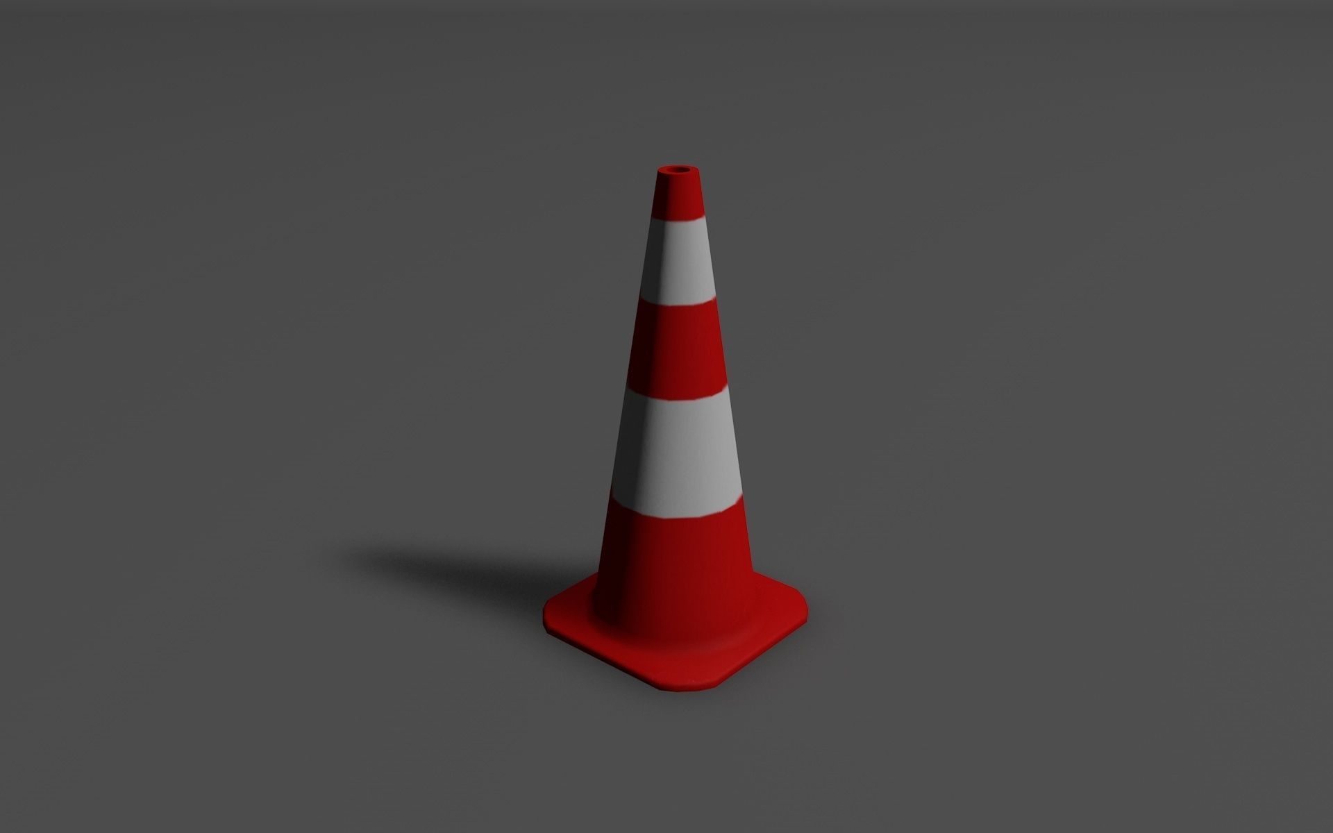Road Objects  Low-poly 3D model_6