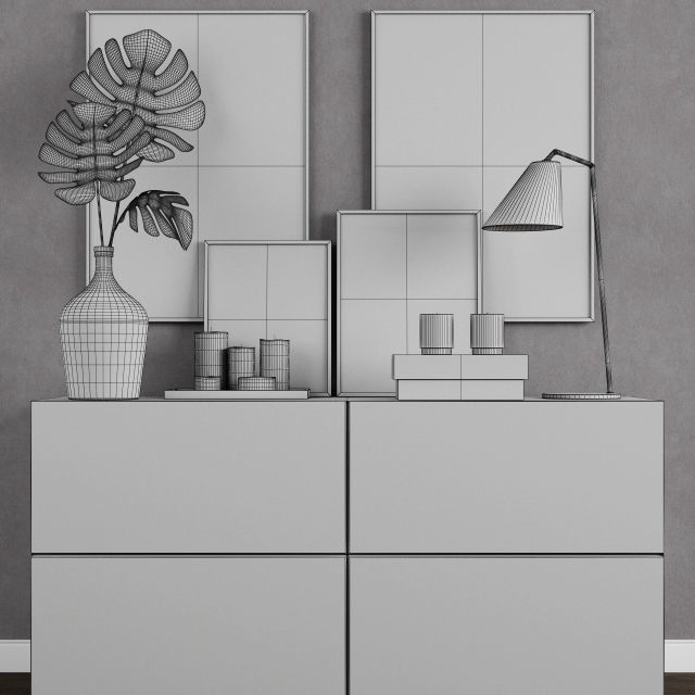 Decoration set 13 3D model_2