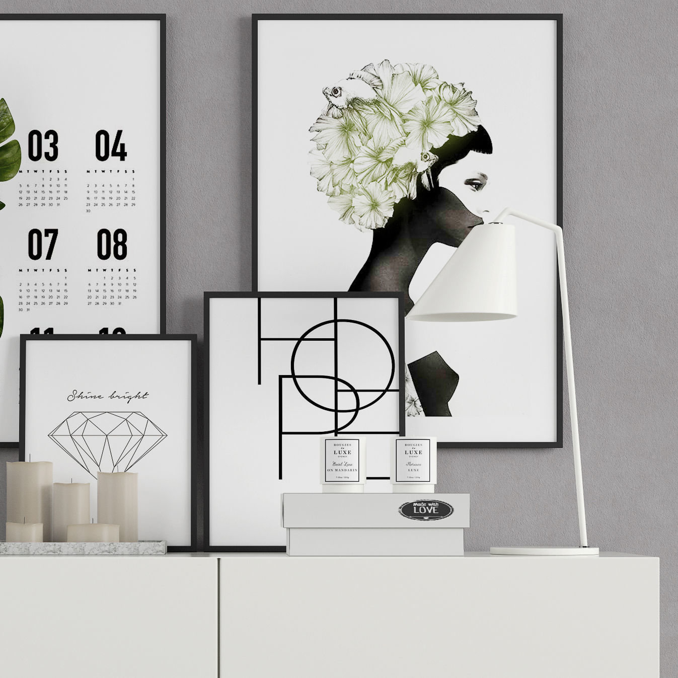 Decoration set 13 3D model_1