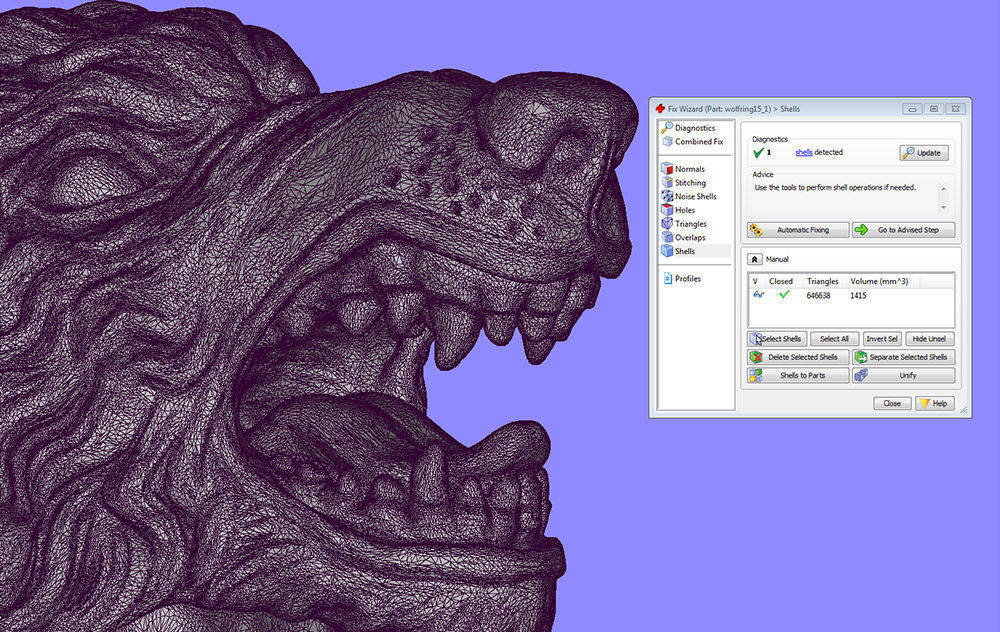 Demonic Wolf ring 3D print model_13