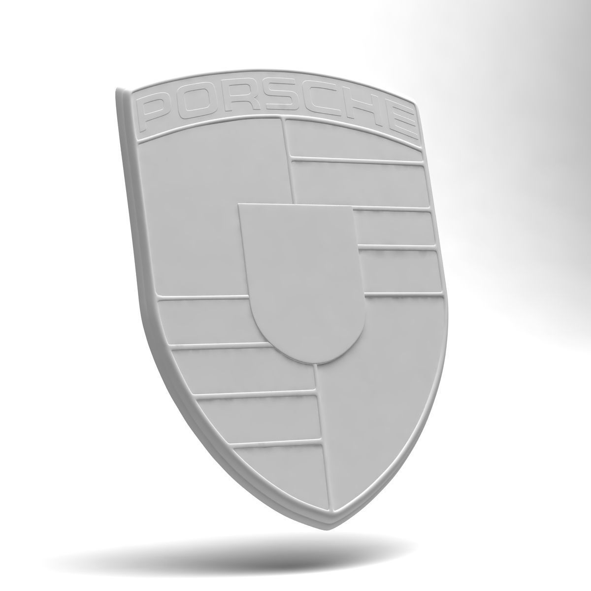 Porsche Logo Badge Emblem Crest History Collection Bundle 3D model_12