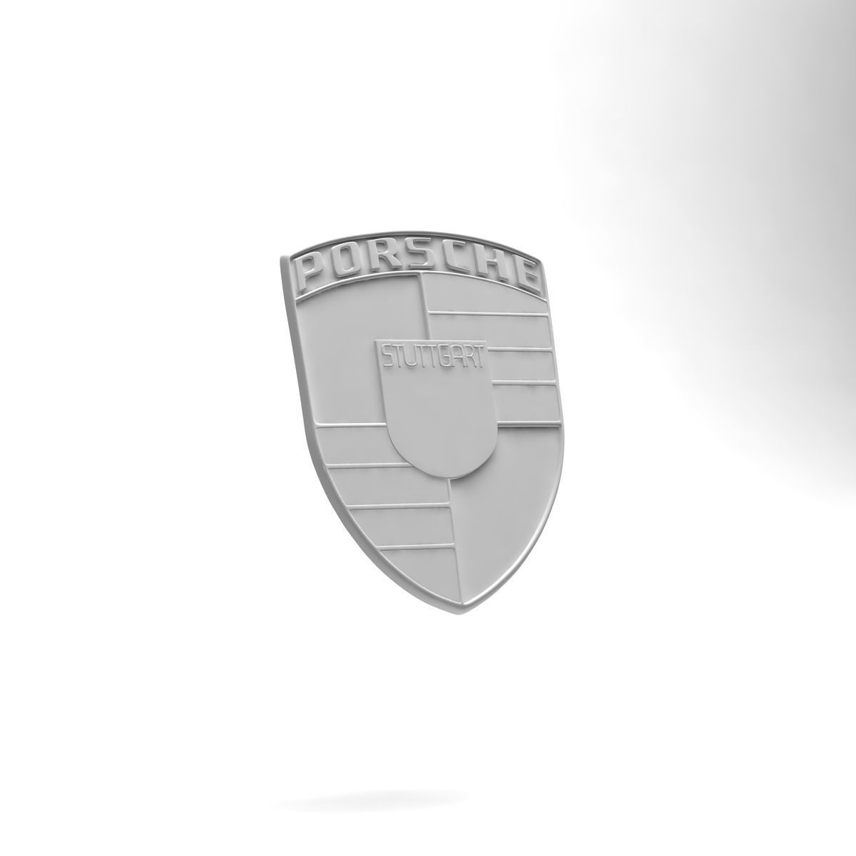 Porsche Logo Badge Emblem Crest History Collection Bundle 3D model_4