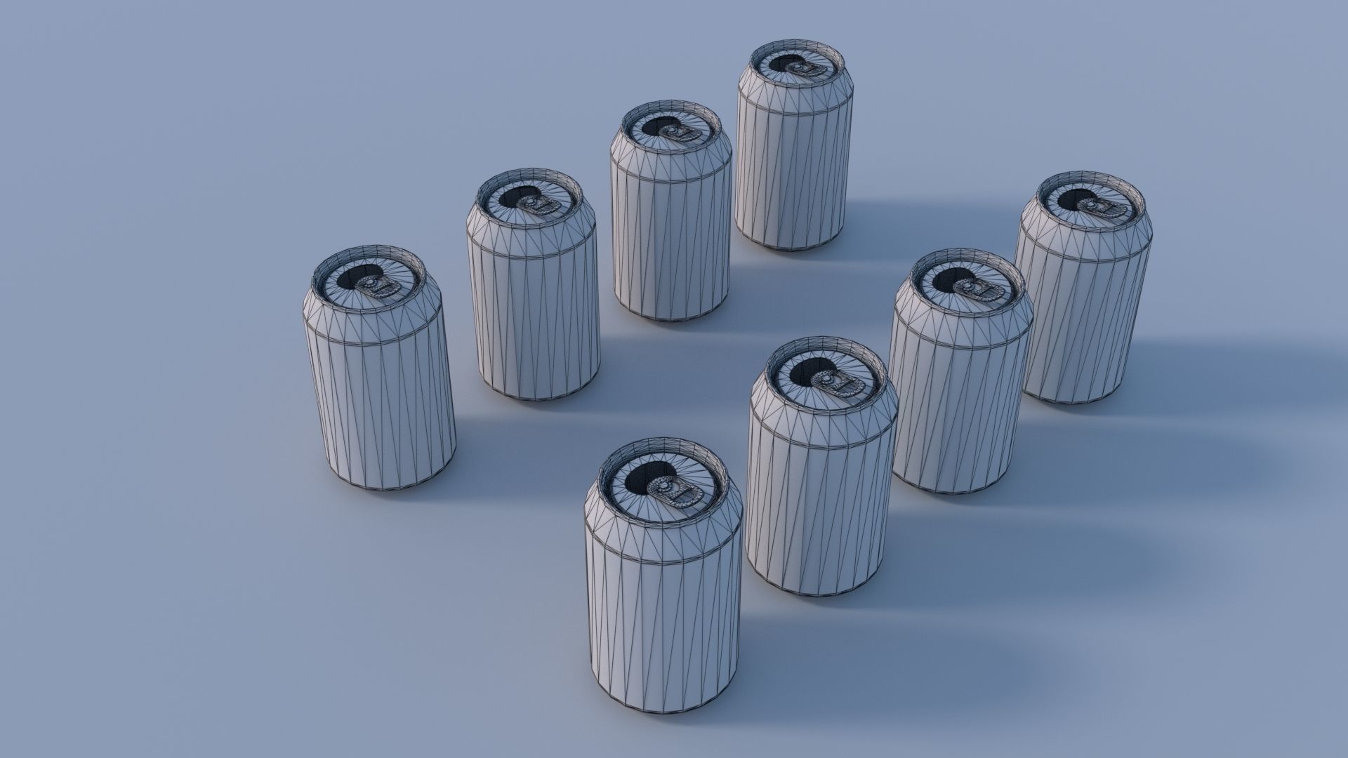 Soda cans PBR 3D model_7