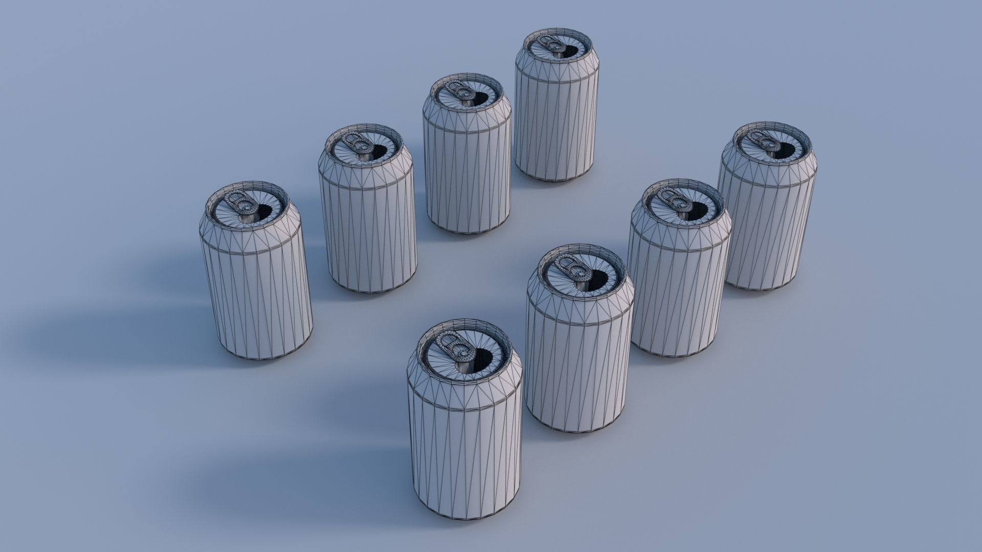 Soda cans PBR 3D model_5