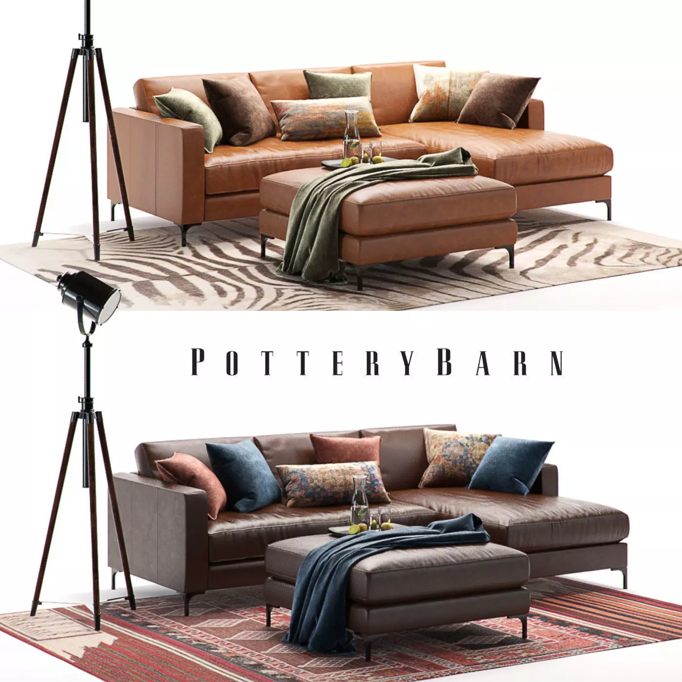 Pottery Barn Jake set 5 3D model_0