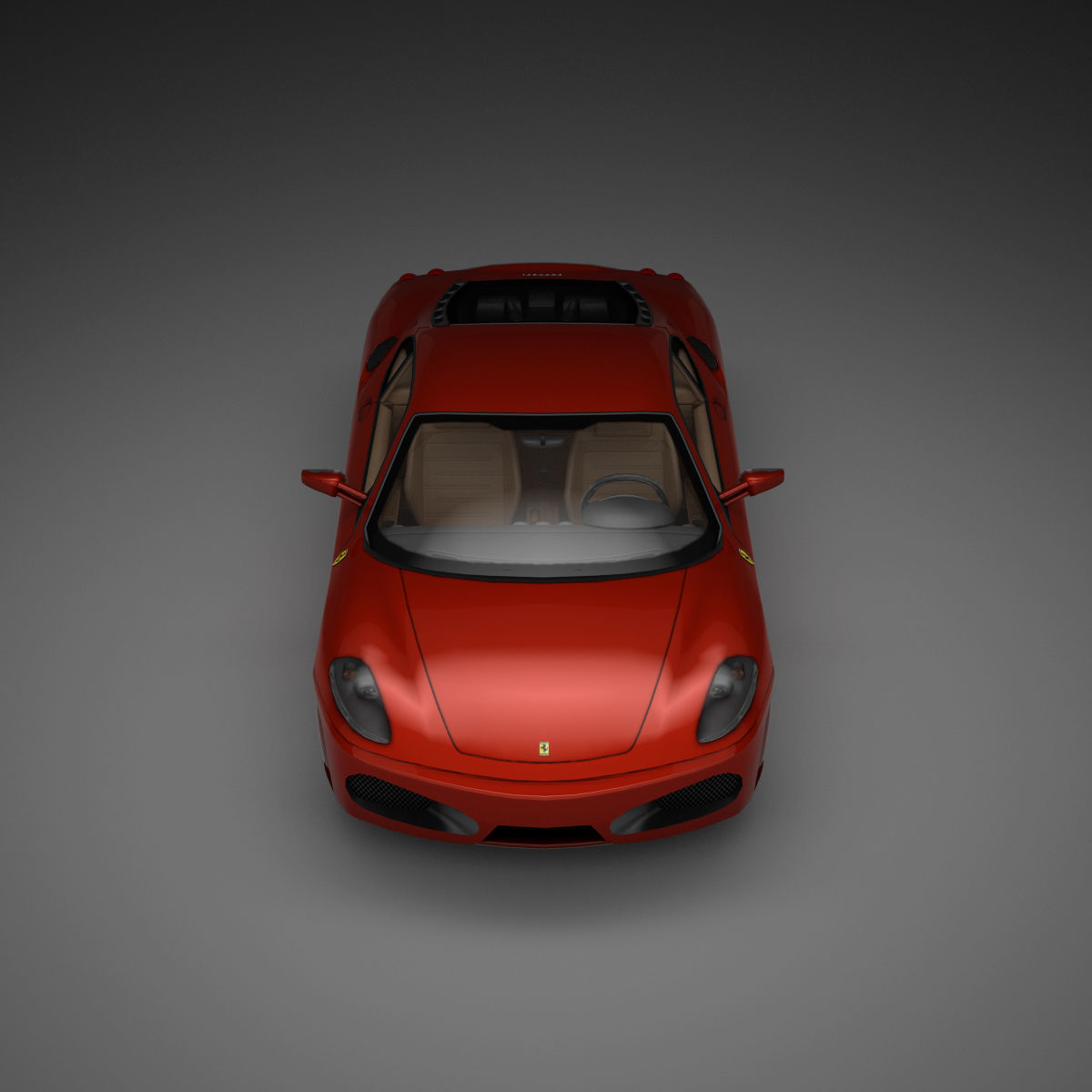 Ferrari F430 Berlinetta Low-poly 3D model_8