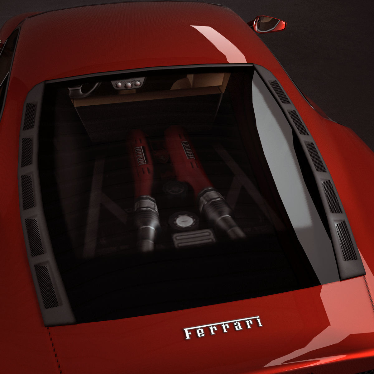 Ferrari F430 Berlinetta Low-poly 3D model_7