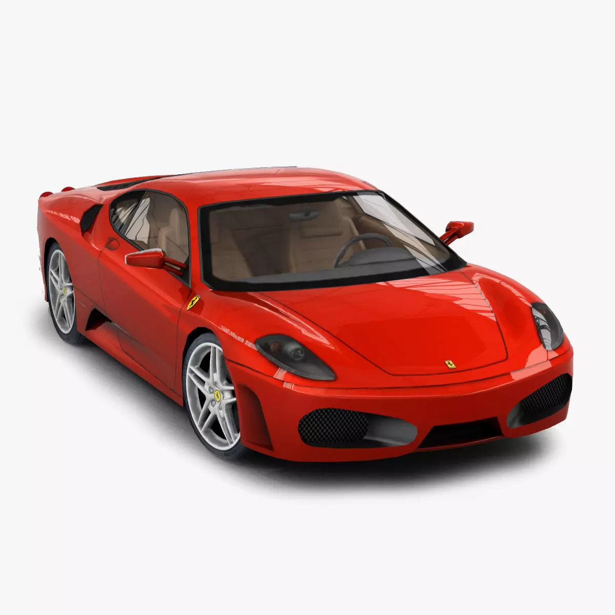 Ferrari F430 Berlinetta Low-poly 3D model_0