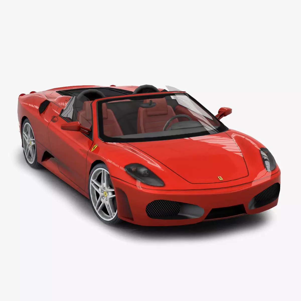 Ferrari F430 Spyder Low-poly 3D model_0
