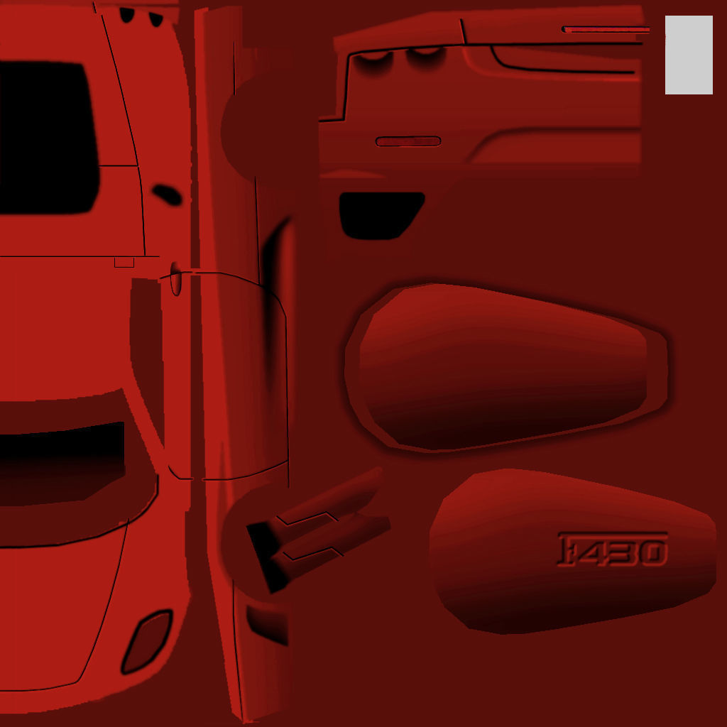 Ferrari F430 Spyder Low-poly 3D model_13