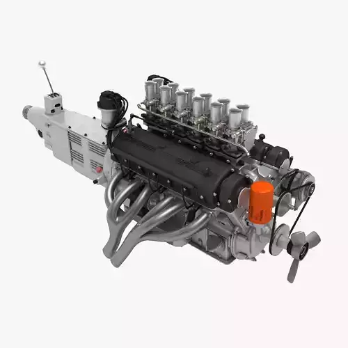 Ferrari 400 Superamerica Engine - 4 liter 3D model