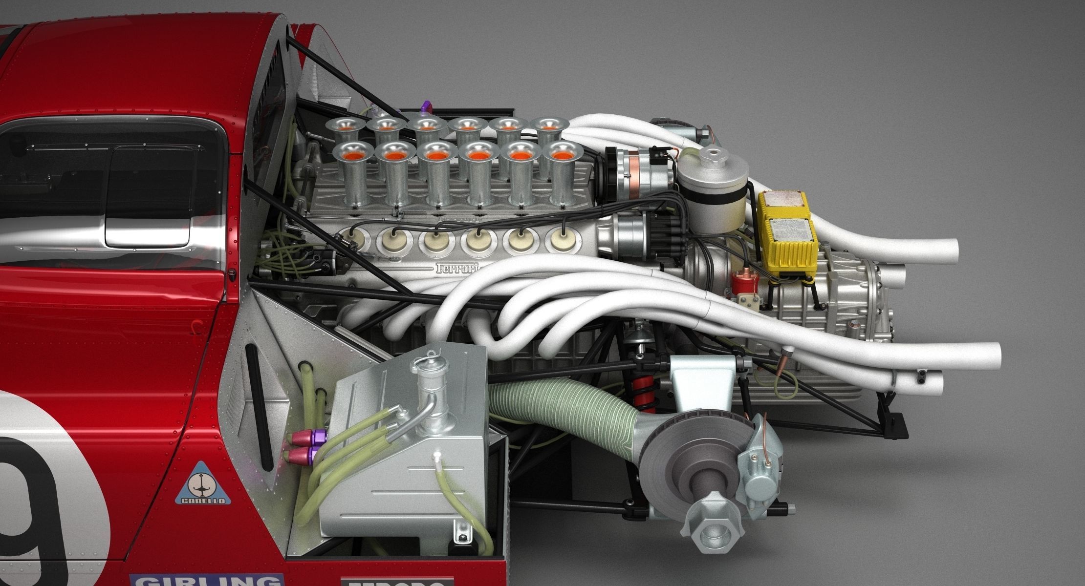 Ferrari 312 P Berlinetta 0868 - Classic 3D model_134