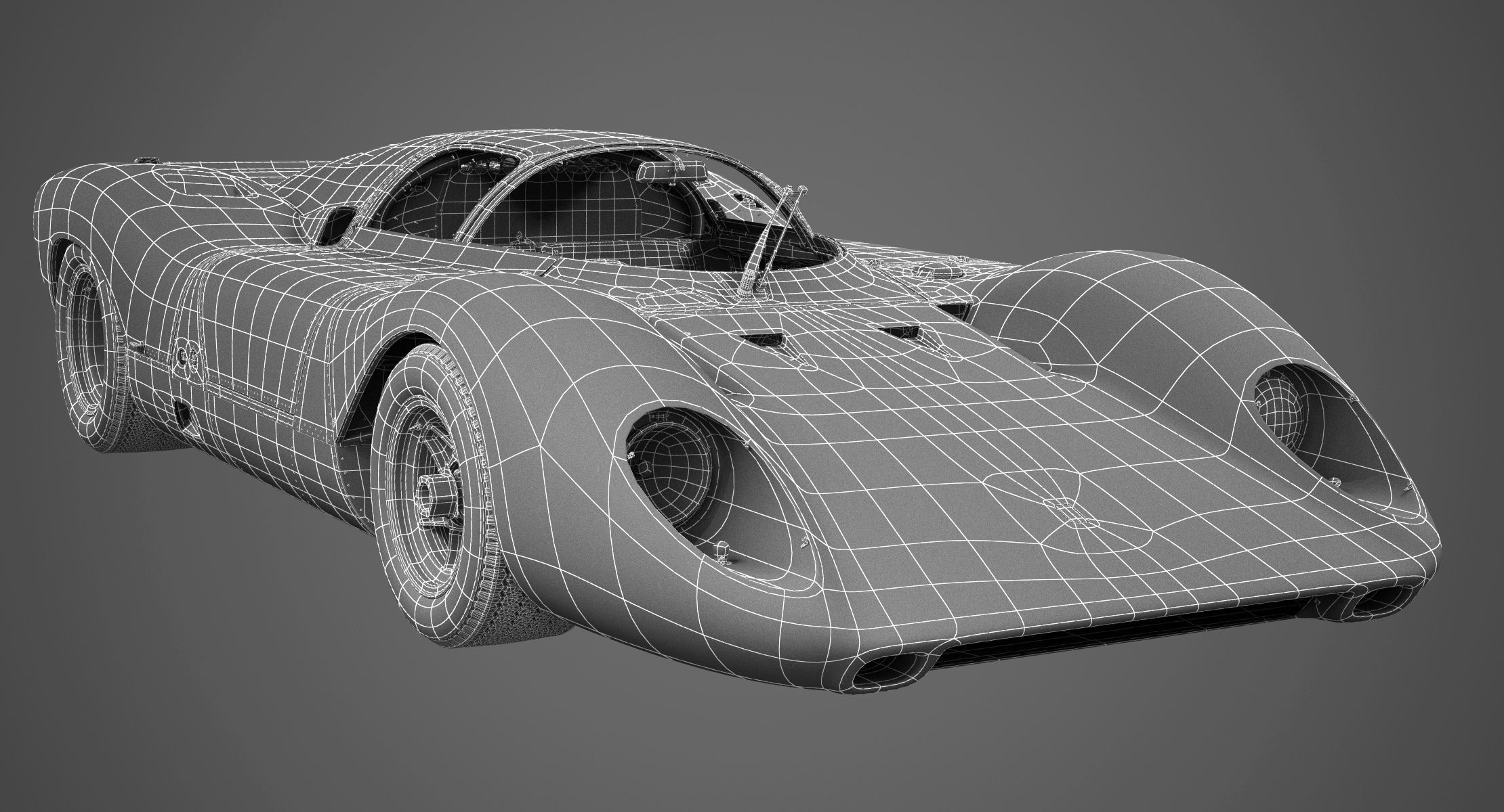 Ferrari 312 P Berlinetta 0868 - Classic 3D model_5