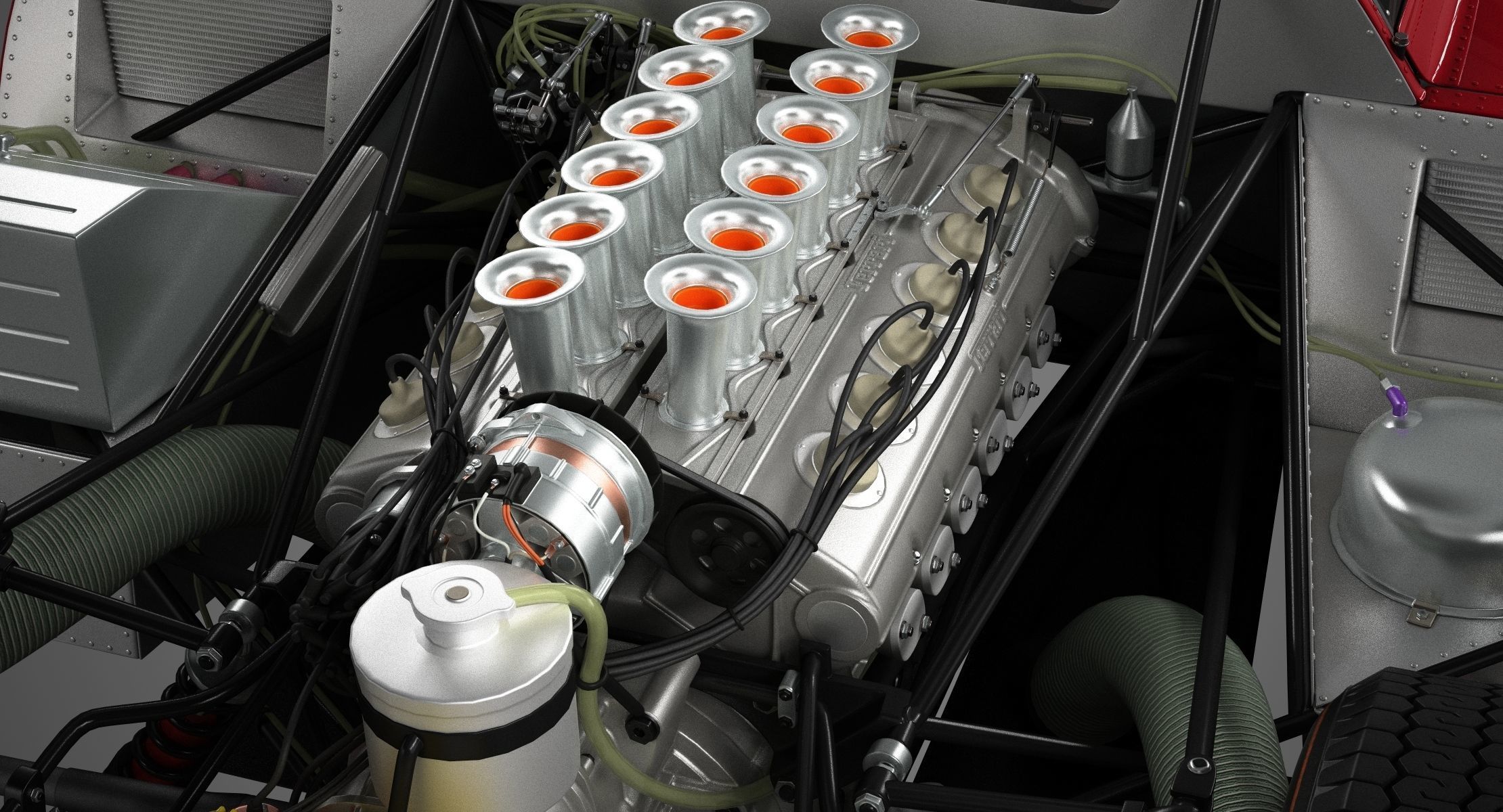 Ferrari 312 P Berlinetta 0868 - Classic 3D model_47