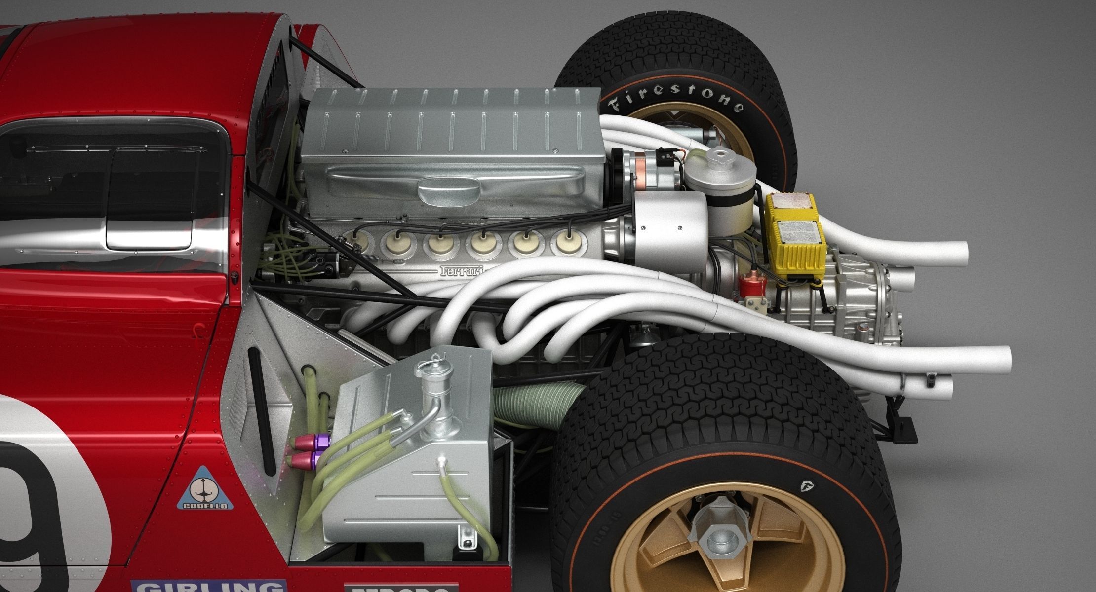 Ferrari 312 P Berlinetta 0868 - Classic 3D model_130
