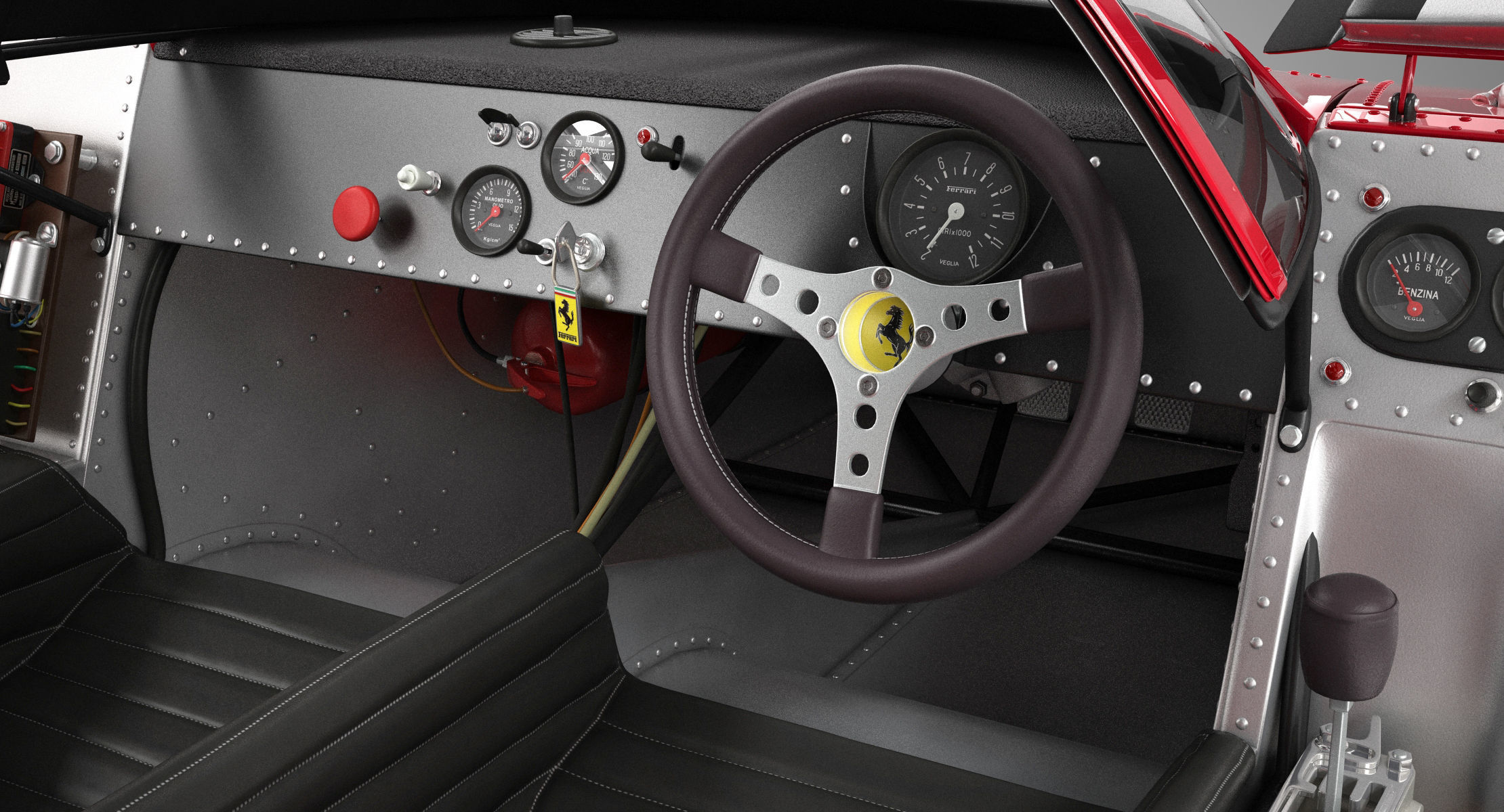 Ferrari 312 P Berlinetta 0868 - Classic 3D model_71