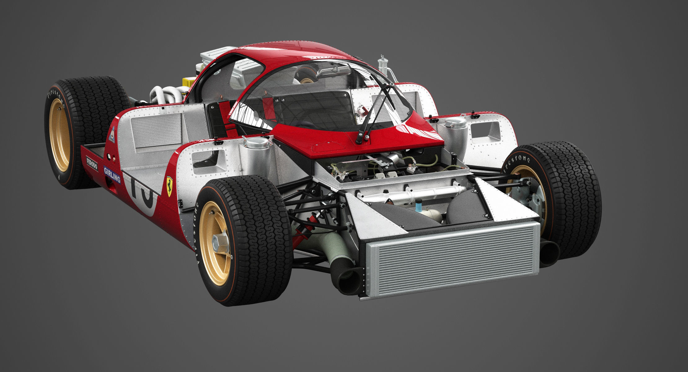 Ferrari 312 P Berlinetta 0868 - Classic 3D model_6