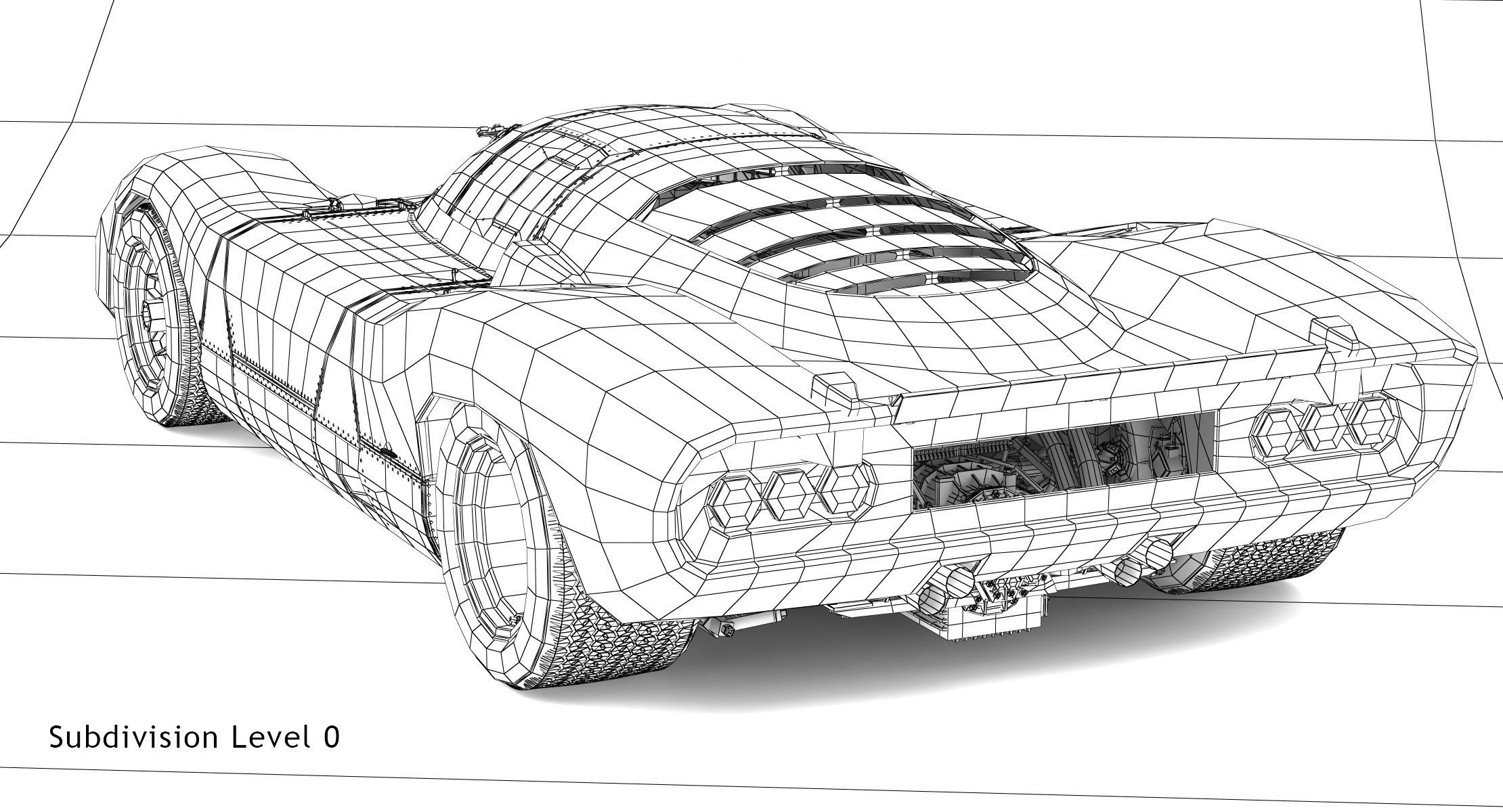 Ferrari 312 P Berlinetta 0868 - Classic 3D model_86