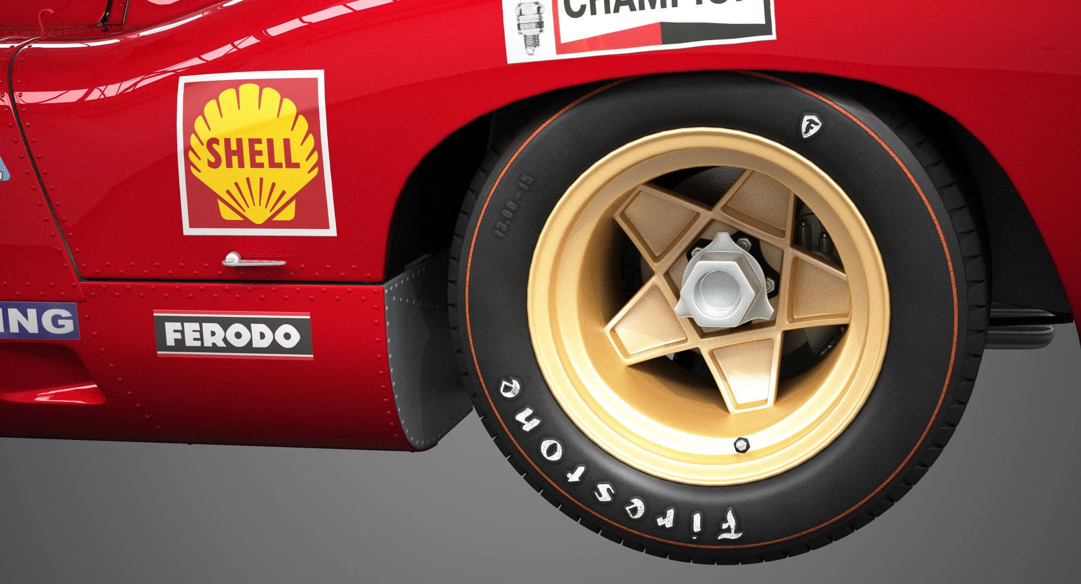 Ferrari 312 P Berlinetta 0868 - Classic 3D model_37