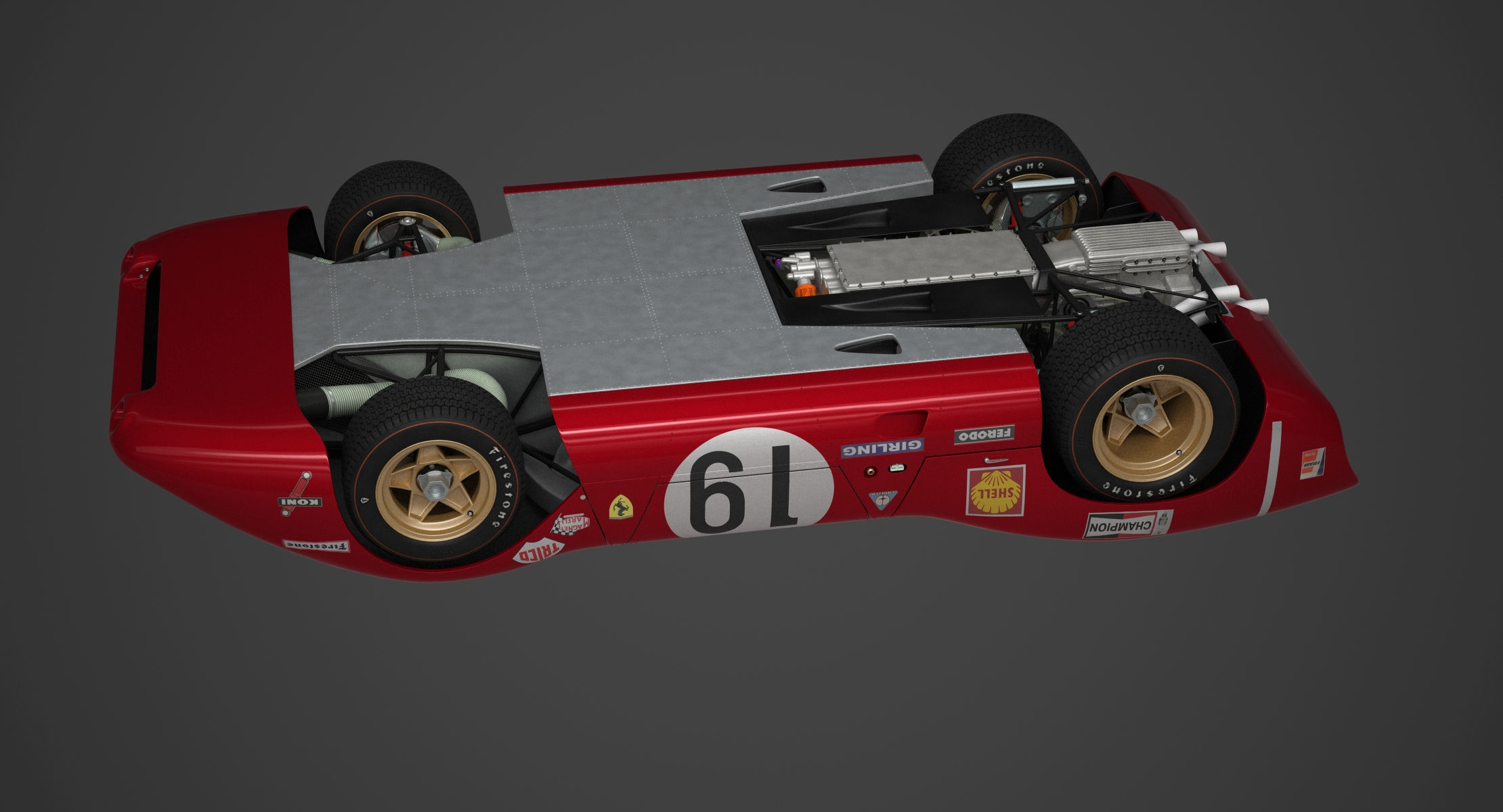 Ferrari 312 P Berlinetta 0868 - Classic 3D model_120