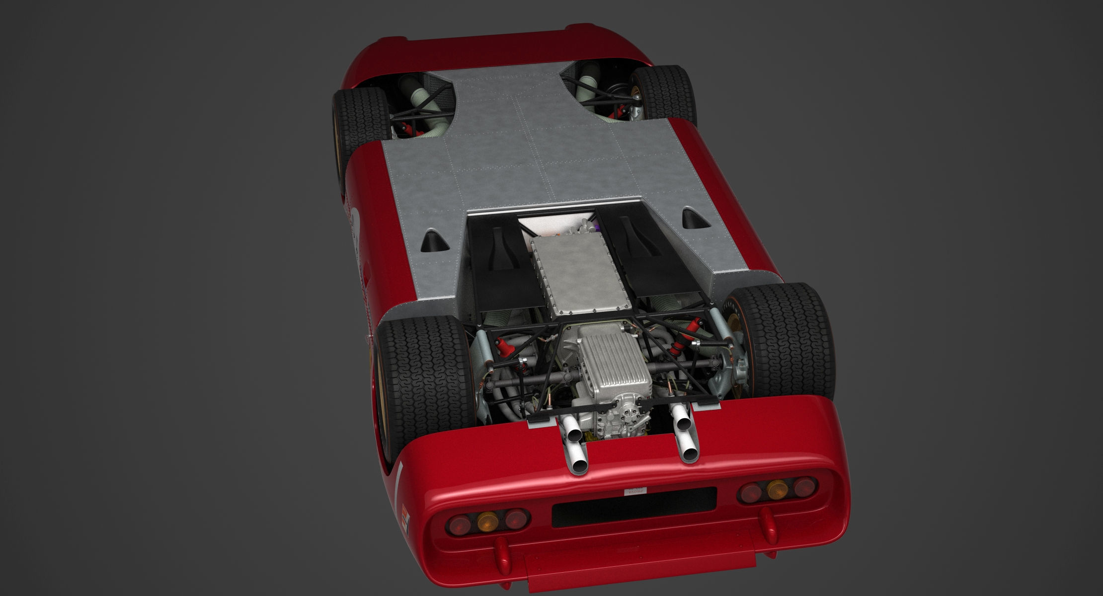 Ferrari 312 P Berlinetta 0868 - Classic 3D model_119