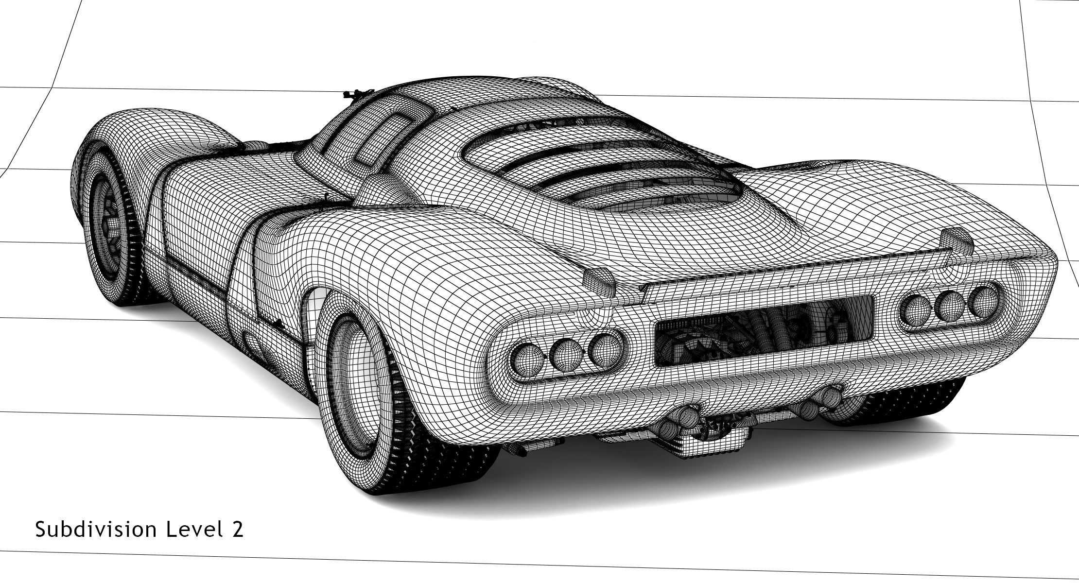 Ferrari 312 P Berlinetta 0868 - Classic 3D model_88