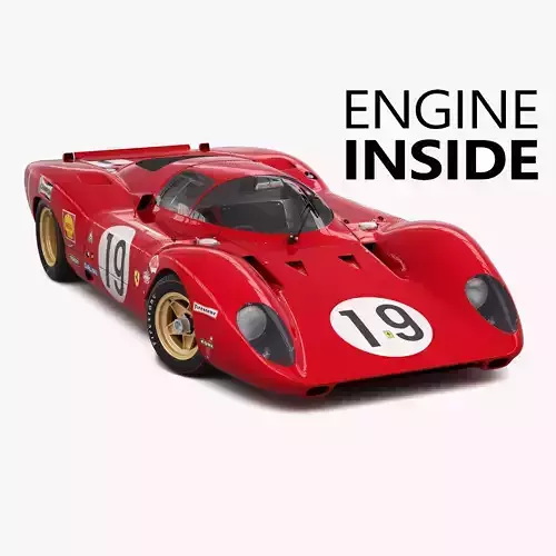 Ferrari 312 P Berlinetta 0868 - Classic 3D model