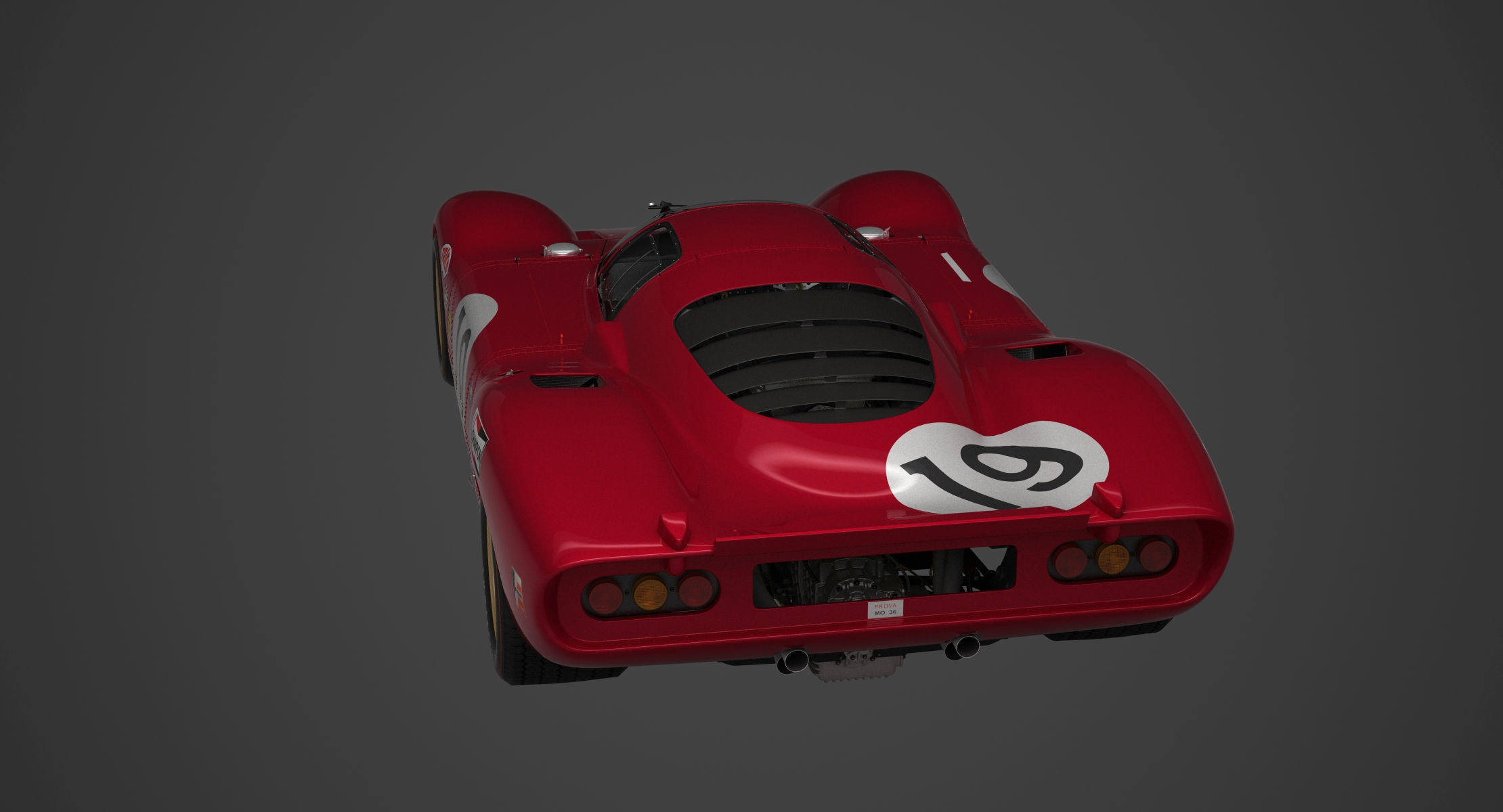 Ferrari 312 P Berlinetta 0868 - Classic 3D model_95
