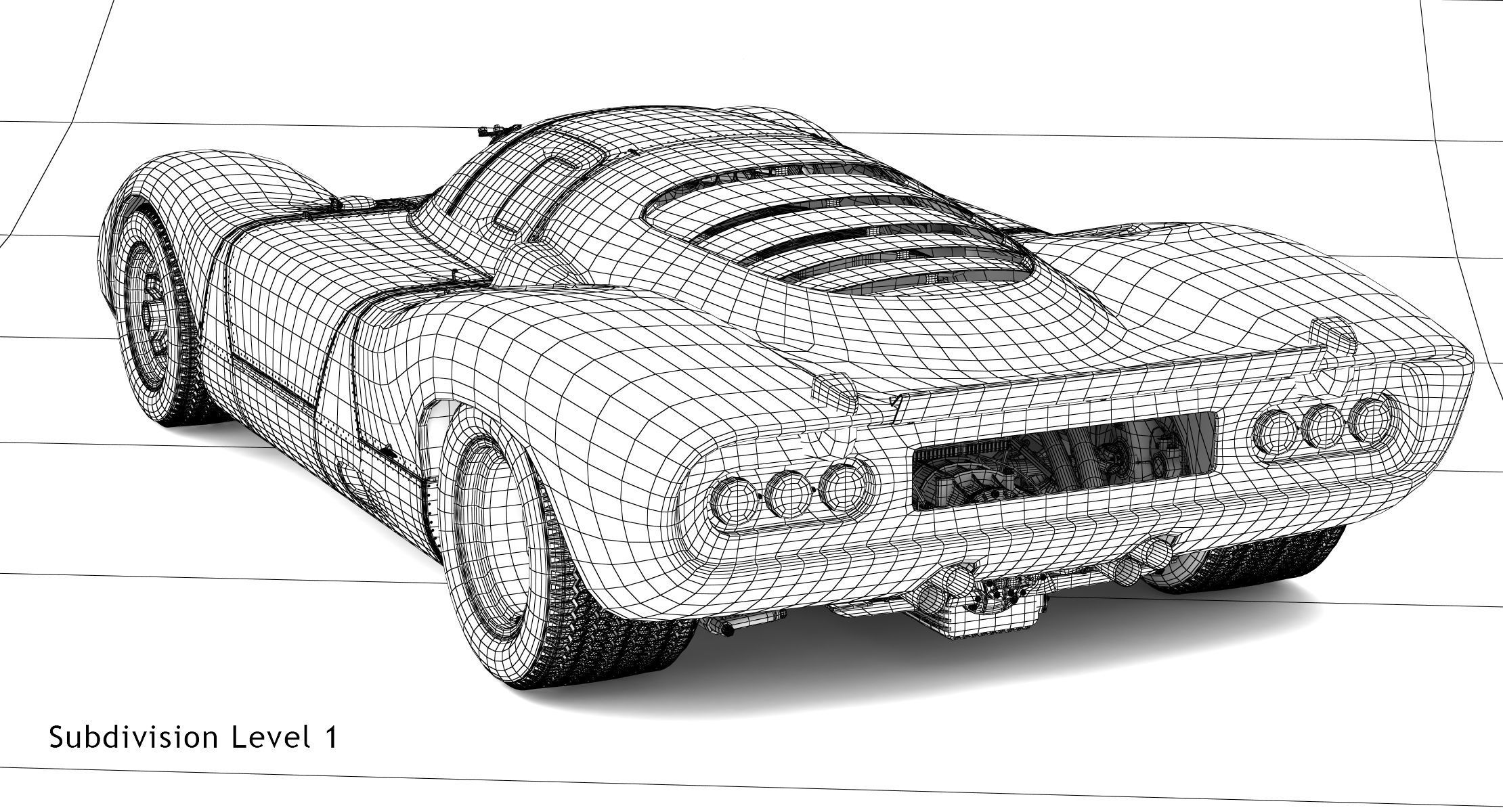Ferrari 312 P Berlinetta 0868 - Classic 3D model_87