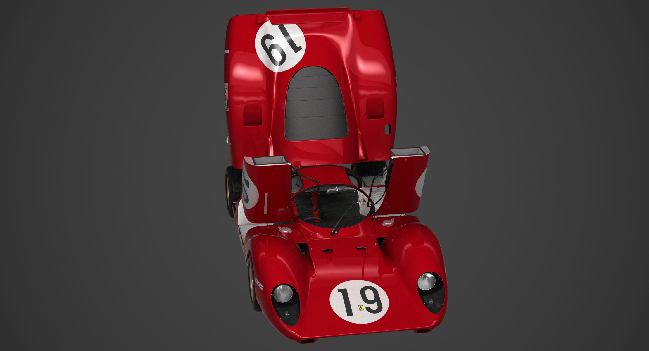 Ferrari 312 P Berlinetta 0868 - Classic 3D model_105