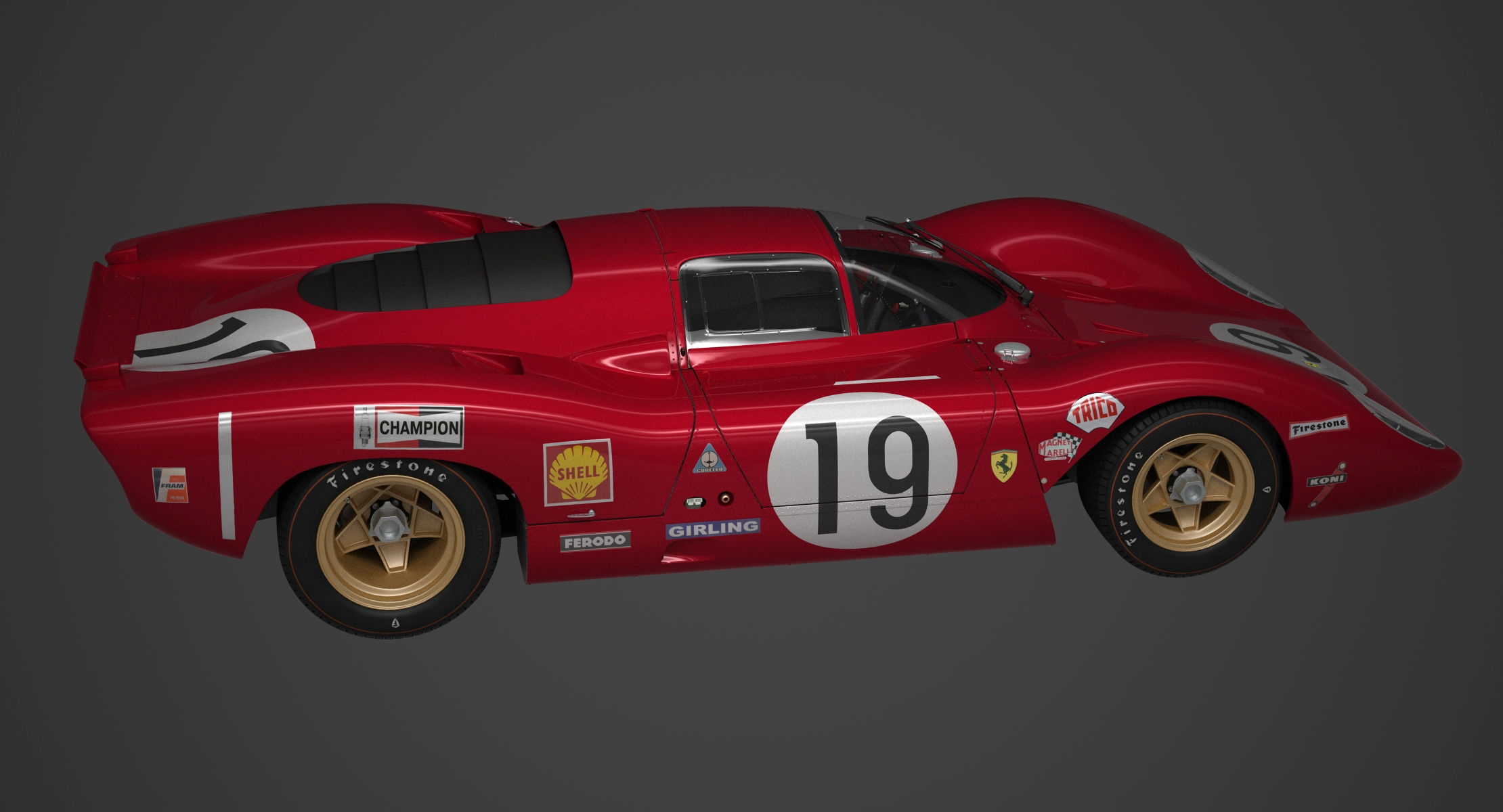 Ferrari 312 P Berlinetta 0868 - Classic 3D model_94