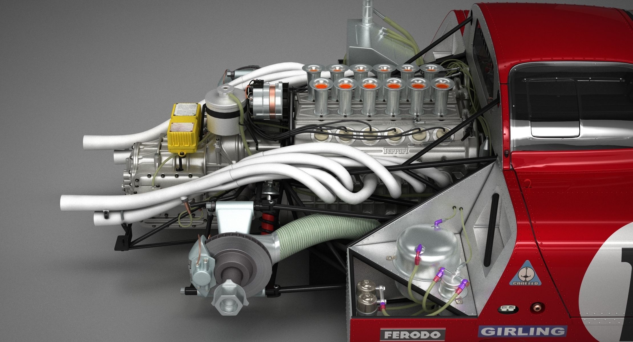 Ferrari 312 P Berlinetta 0868 - Classic 3D model_135