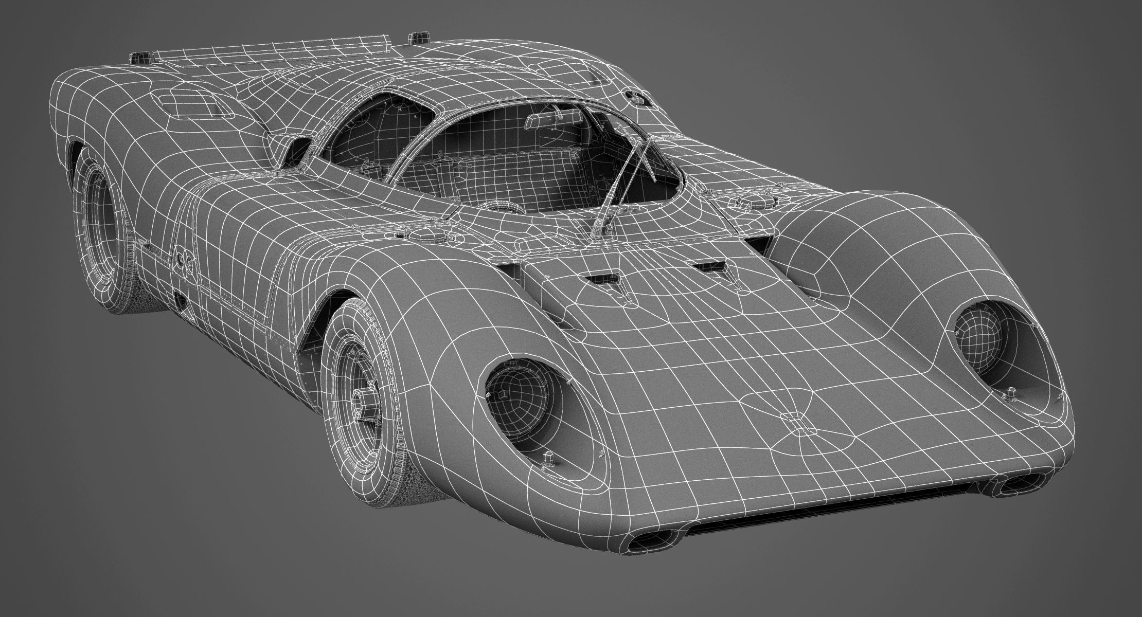 Ferrari 312 P Berlinetta 0868 - Classic 3D model_3