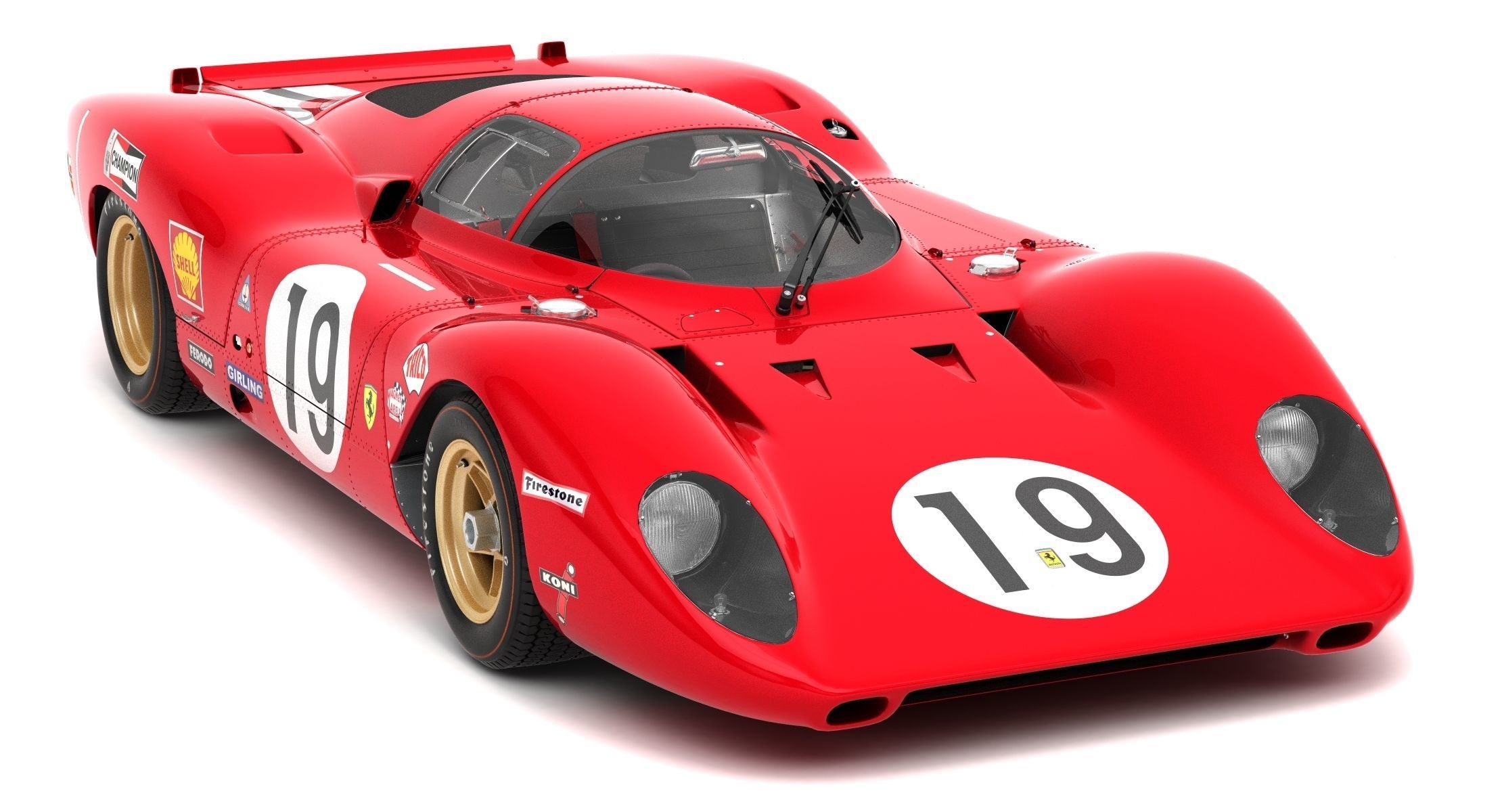 Ferrari 312 P Berlinetta 0868 - Classic 3D model_81