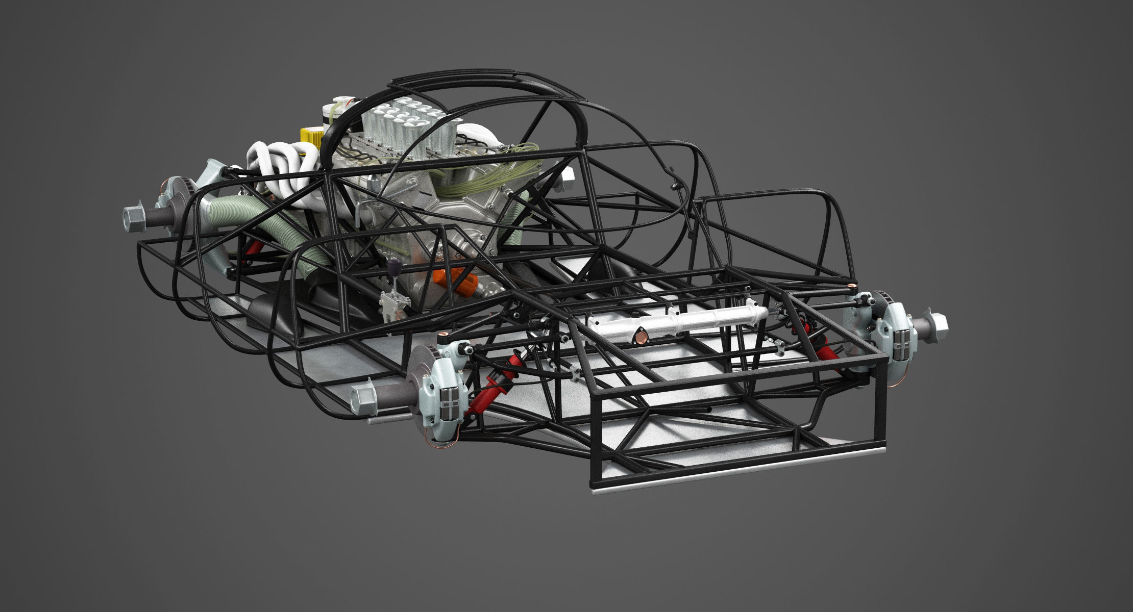 Ferrari 312 P Berlinetta 0868 - Classic 3D model_7
