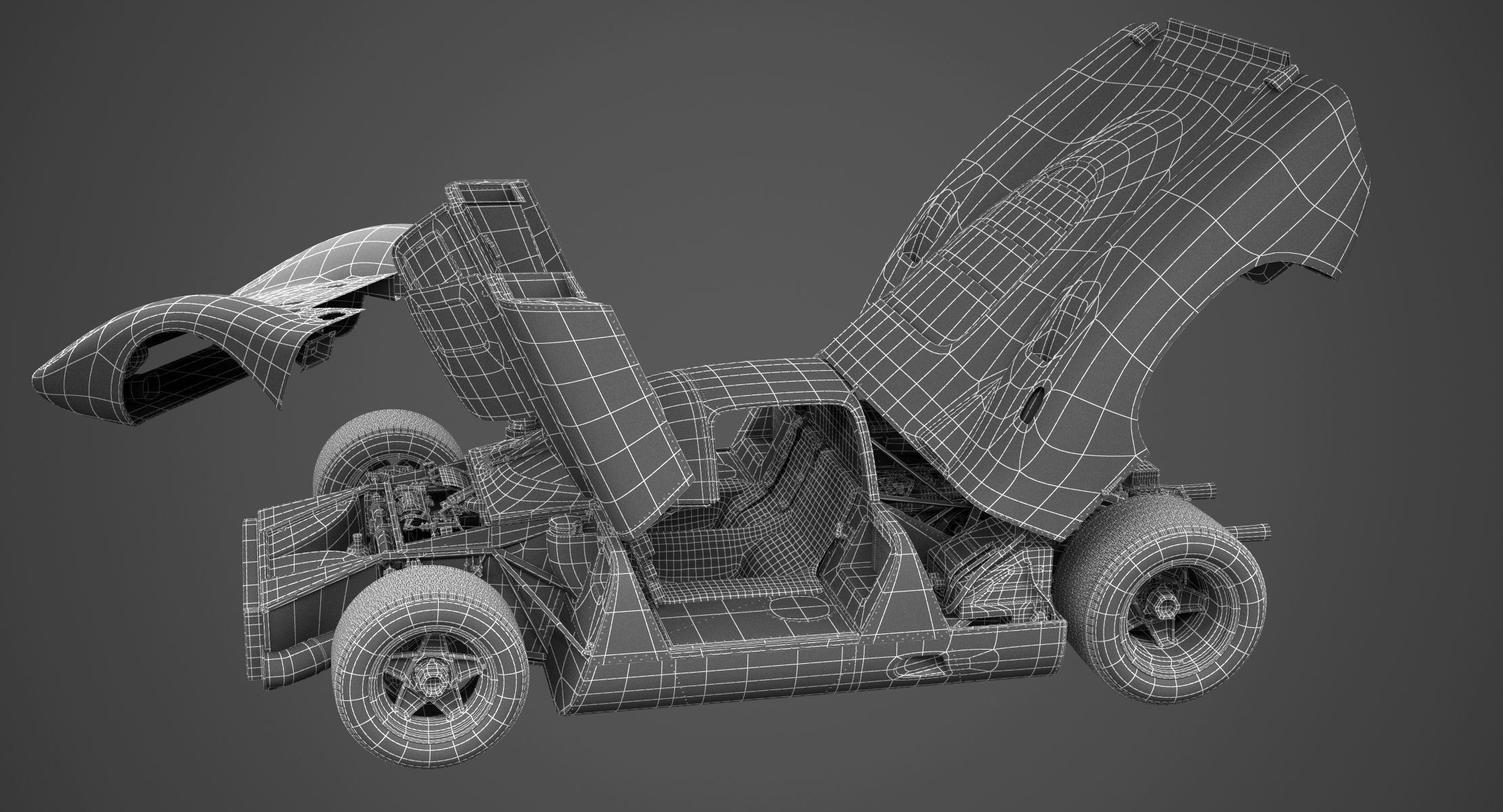 Ferrari 312 P Berlinetta 0868 - Classic 3D model_16