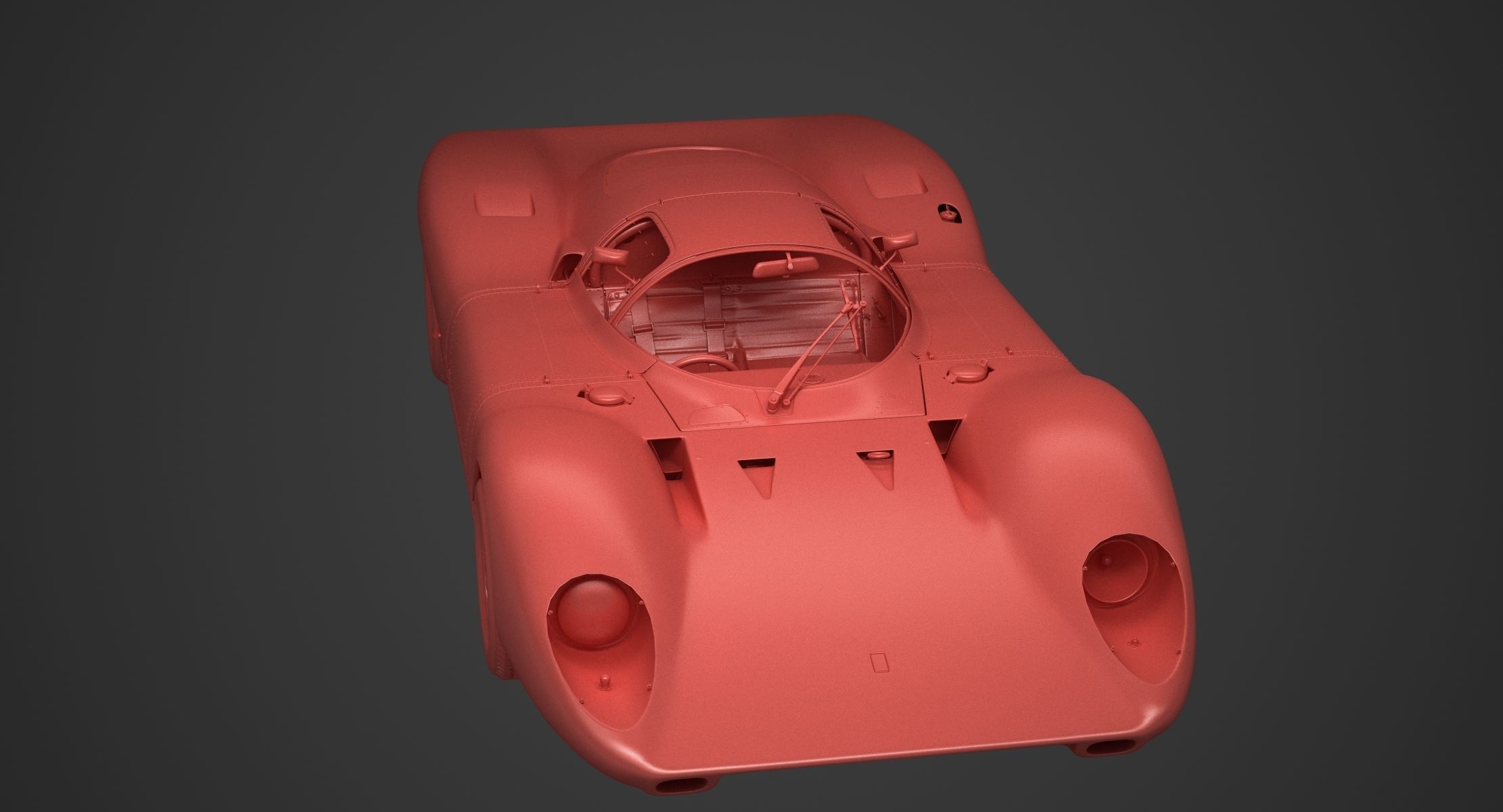 Ferrari 312 P Berlinetta 0868 - Modern 3D model_98