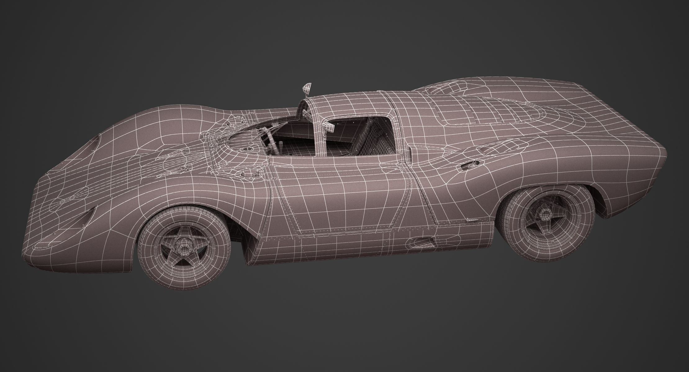 Ferrari 312 P Berlinetta 0868 - Modern 3D model_105