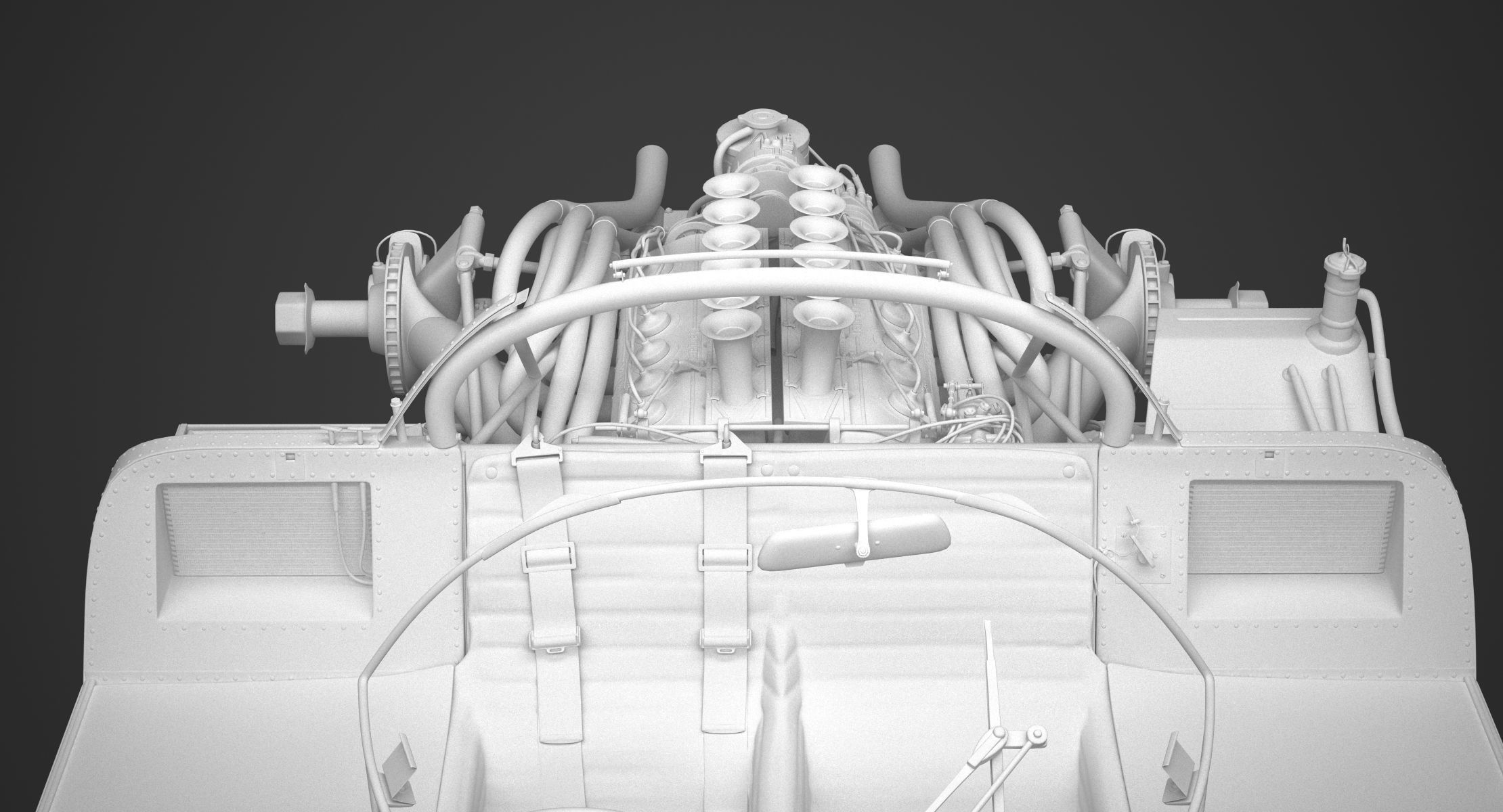 Ferrari 312 P Berlinetta 0868 - Modern 3D model_144