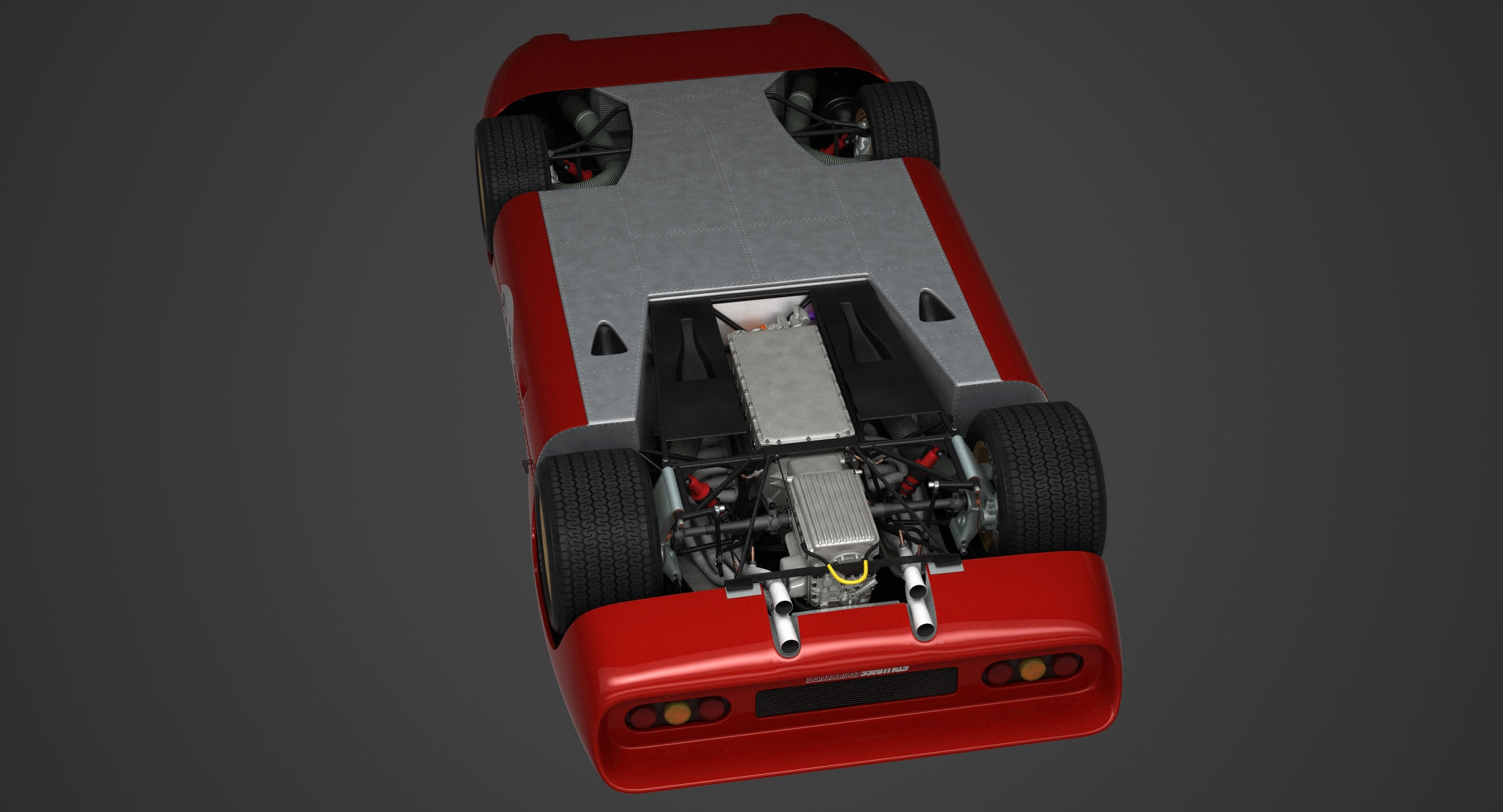 Ferrari 312 P Berlinetta 0868 - Modern 3D model_120