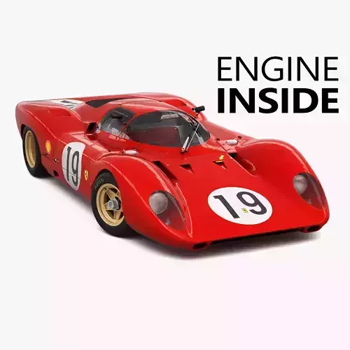 Ferrari 312 P Berlinetta 0868 - Modern 3D model