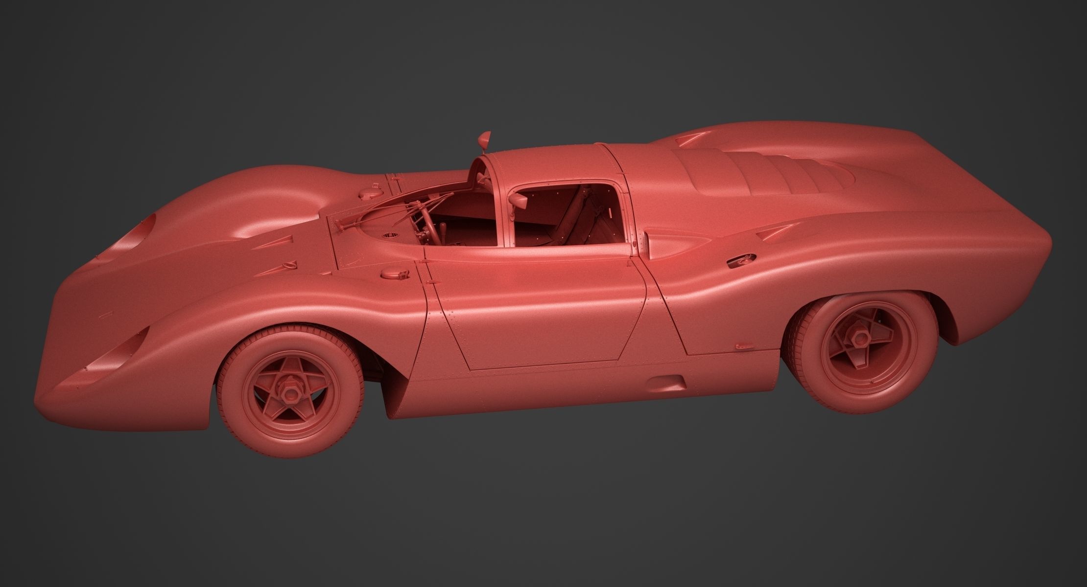 Ferrari 312 P Berlinetta 0868 - Modern 3D model_101
