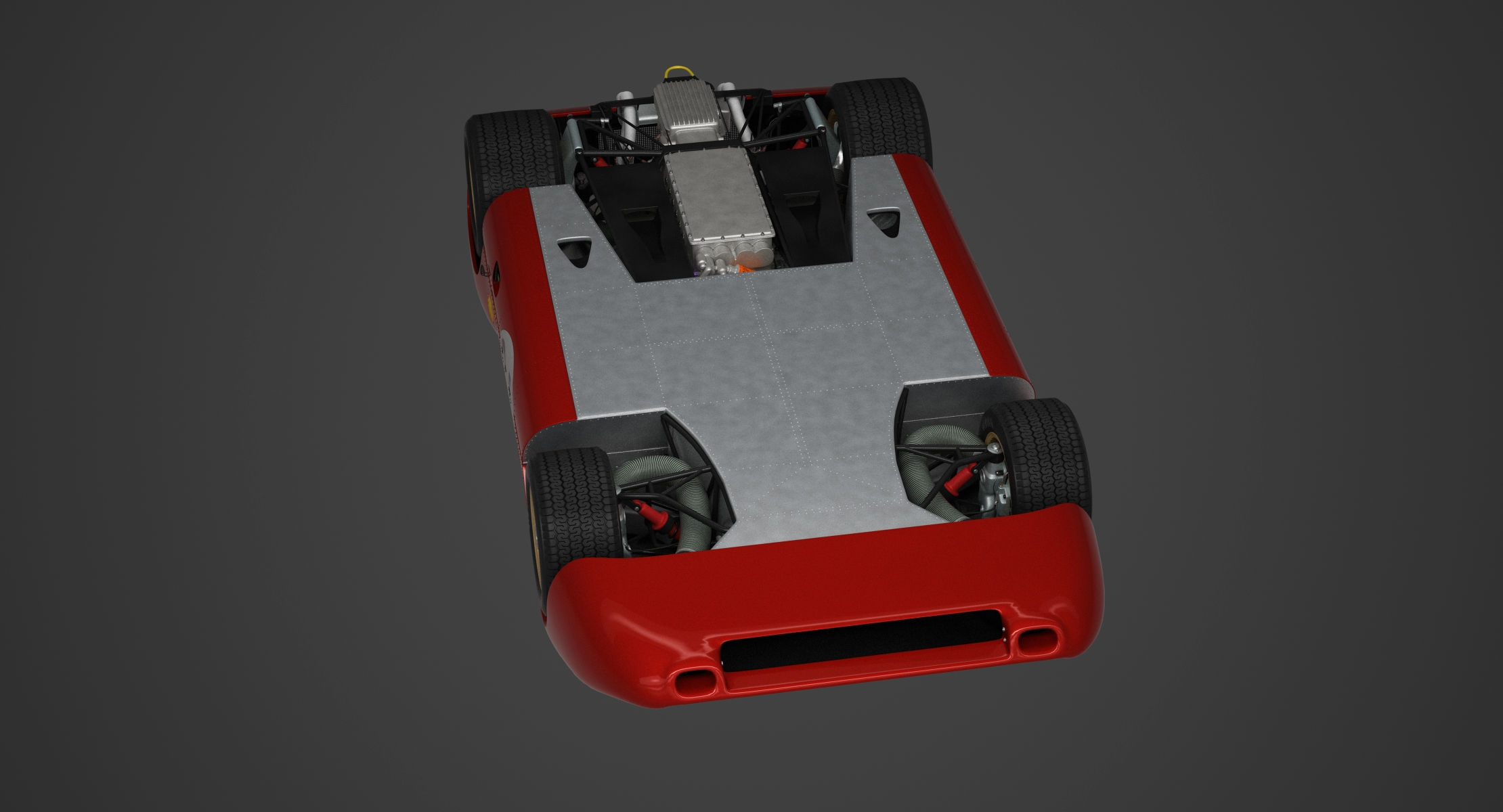 Ferrari 312 P Berlinetta 0868 - Modern 3D model_118