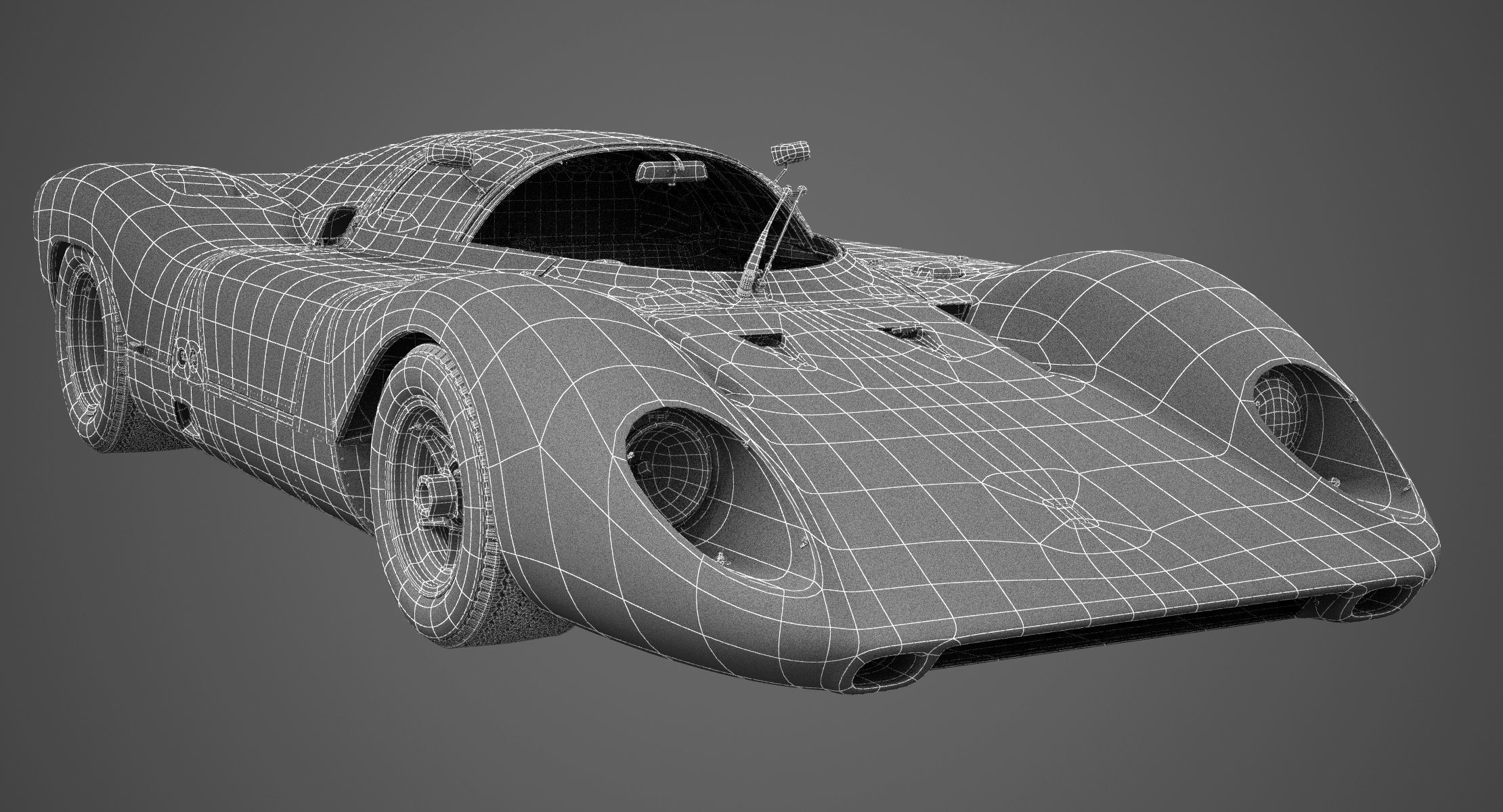 Ferrari 312 P Berlinetta 0868 - Modern 3D model_5
