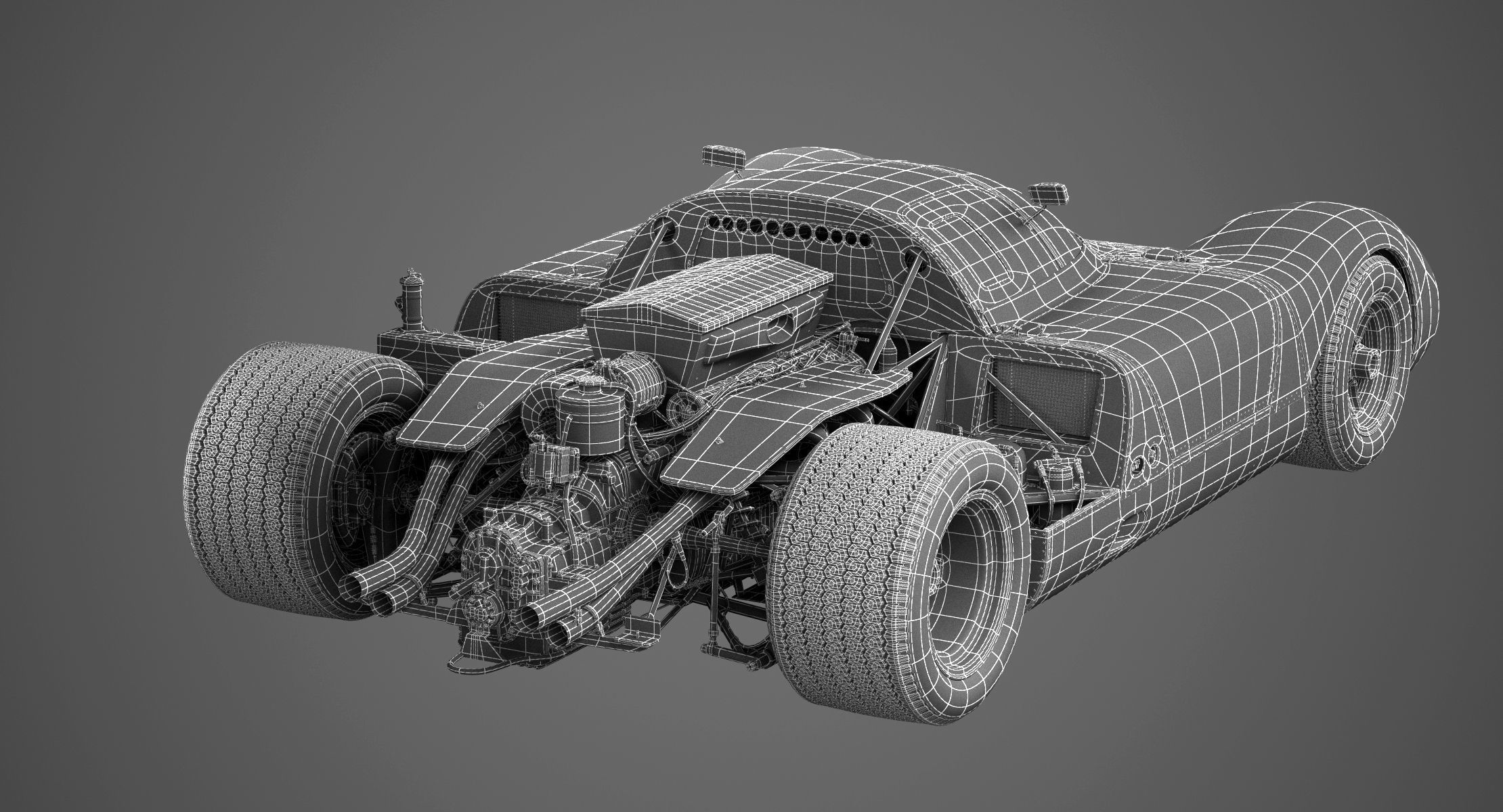 Ferrari 312 P Berlinetta 0868 - Modern 3D model_12