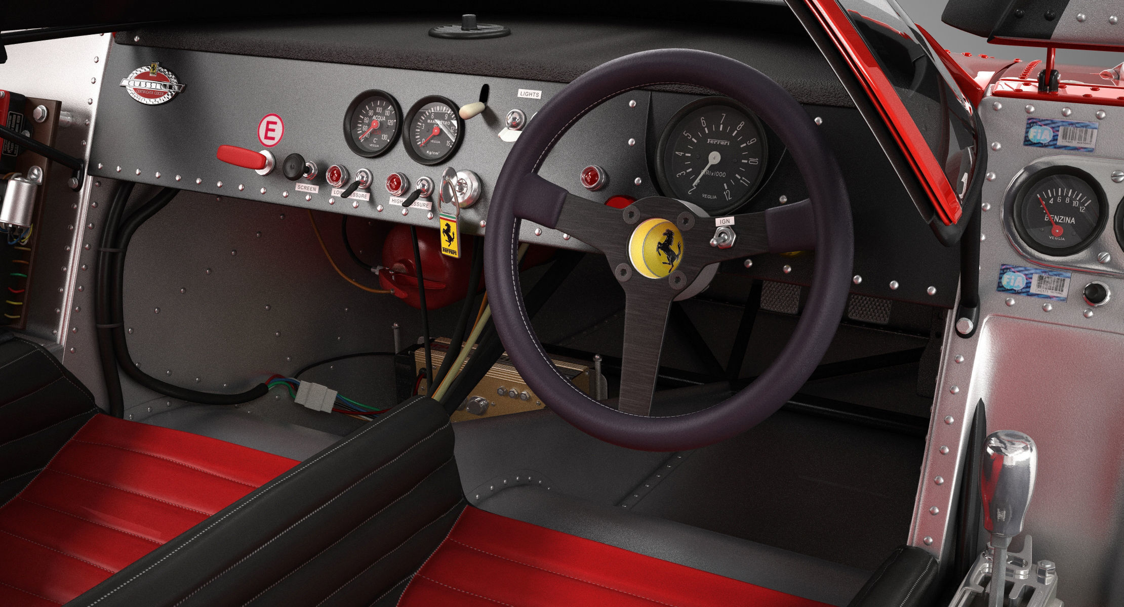 Ferrari 312 P Berlinetta 0868 - Modern 3D model_72