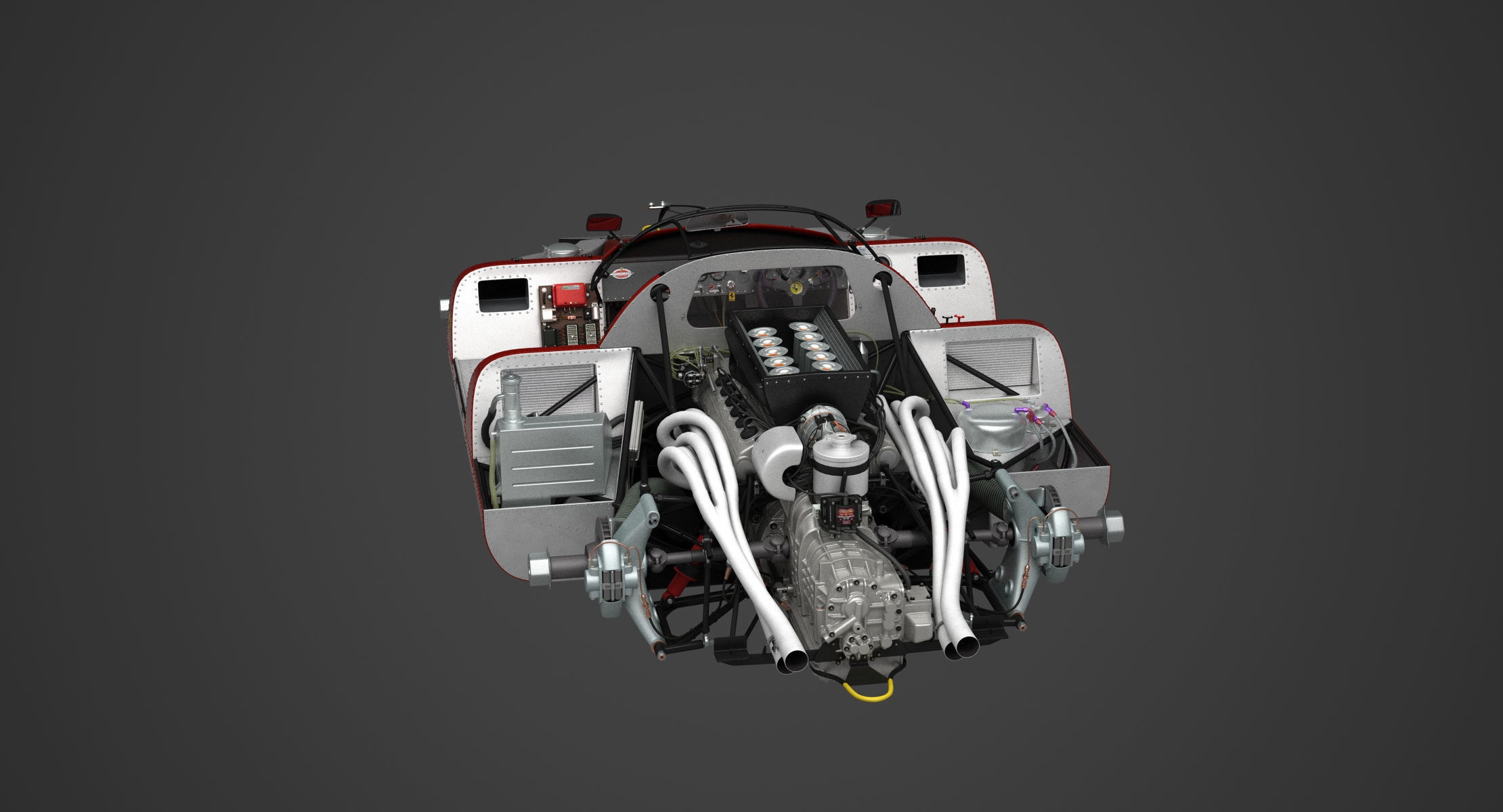 Ferrari 312 P Berlinetta 0868 - Modern 3D model_112