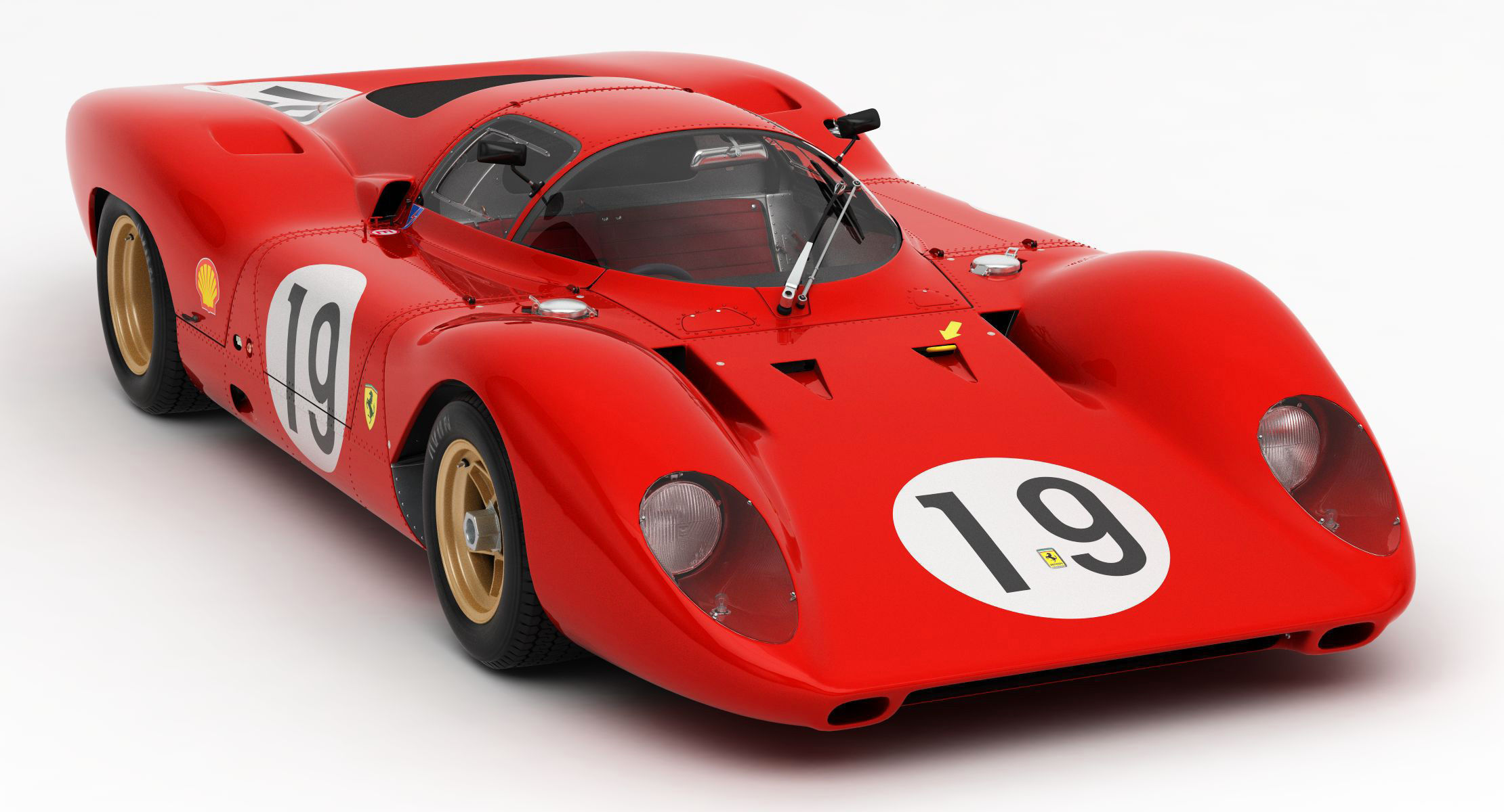 Ferrari 312 P Berlinetta 0868 - Modern 3D model_82